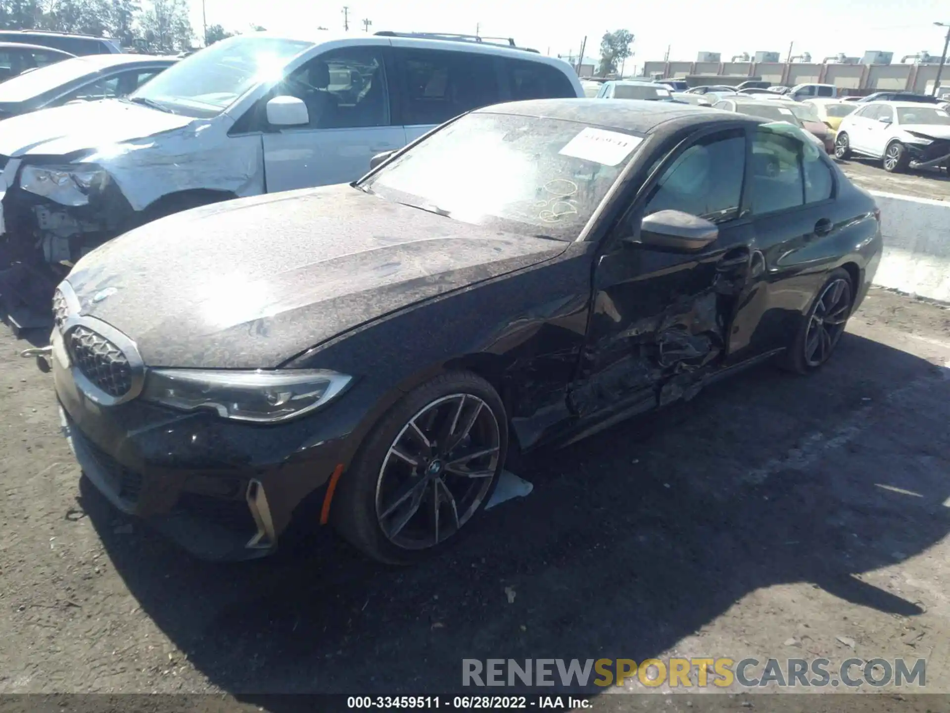 2 Photograph of a damaged car 3MW5U7J0XL8B45698 BMW 3 SERIES 2020