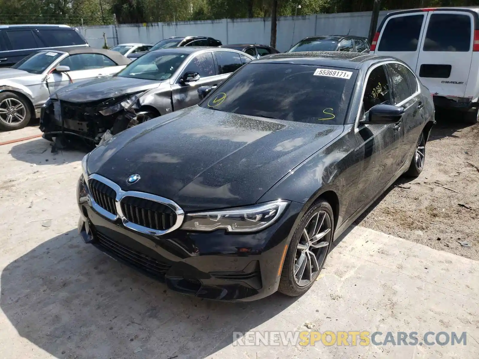 2 Фотография поврежденного автомобиля WBA5R1C00LFJ26953 BMW 3 SERIES 2020