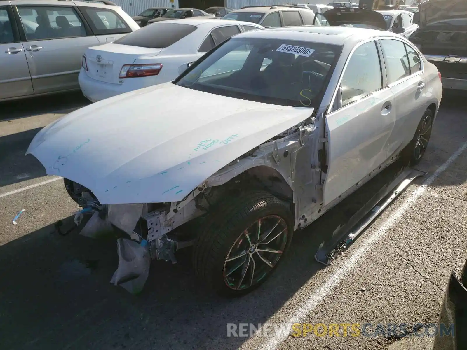 2 Photograph of a damaged car WBA5R1C02LFH48277 BMW 3 SERIES 2020