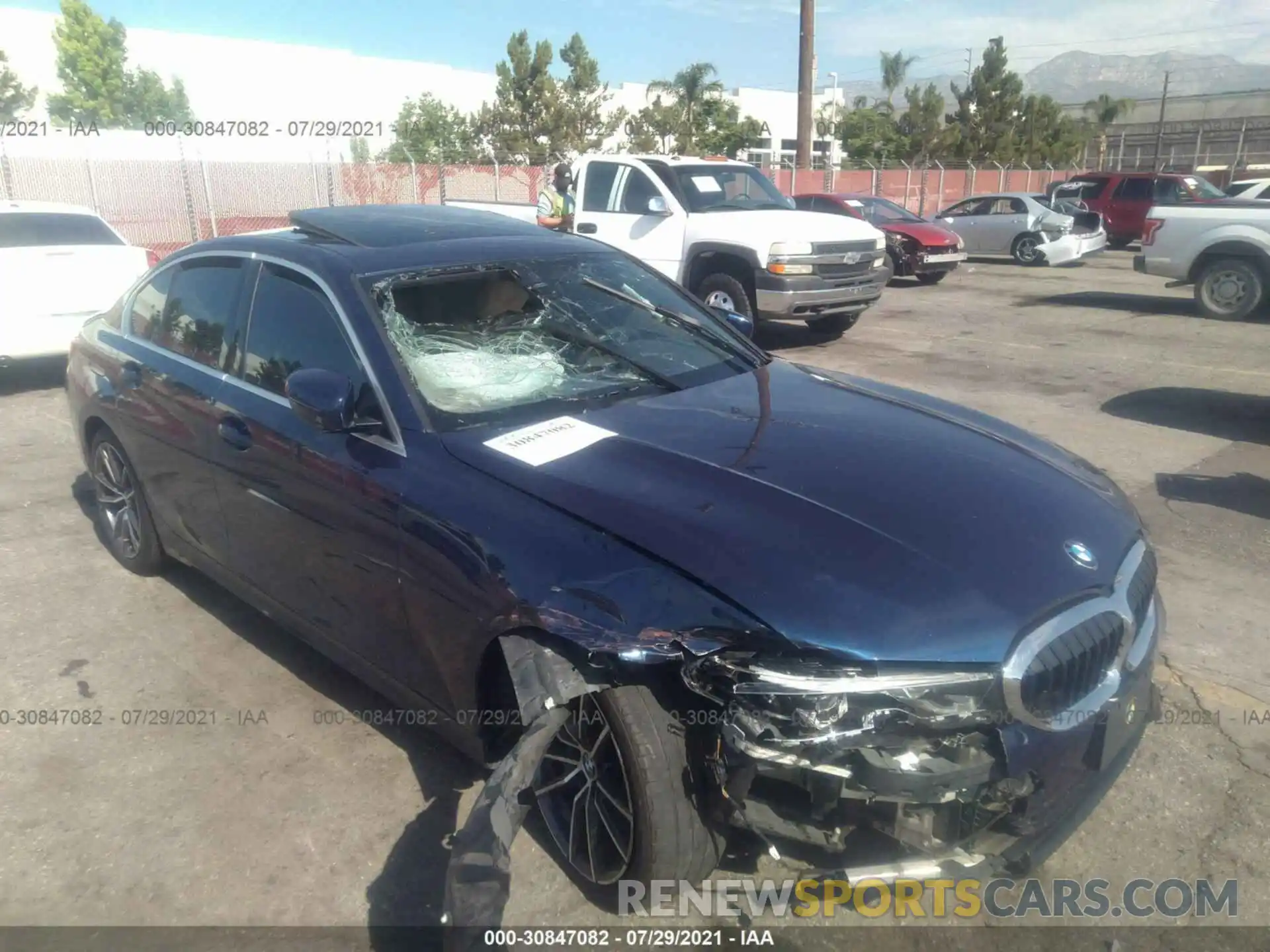 1 Photograph of a damaged car WBA5R1C03LFH49440 BMW 3 SERIES 2020