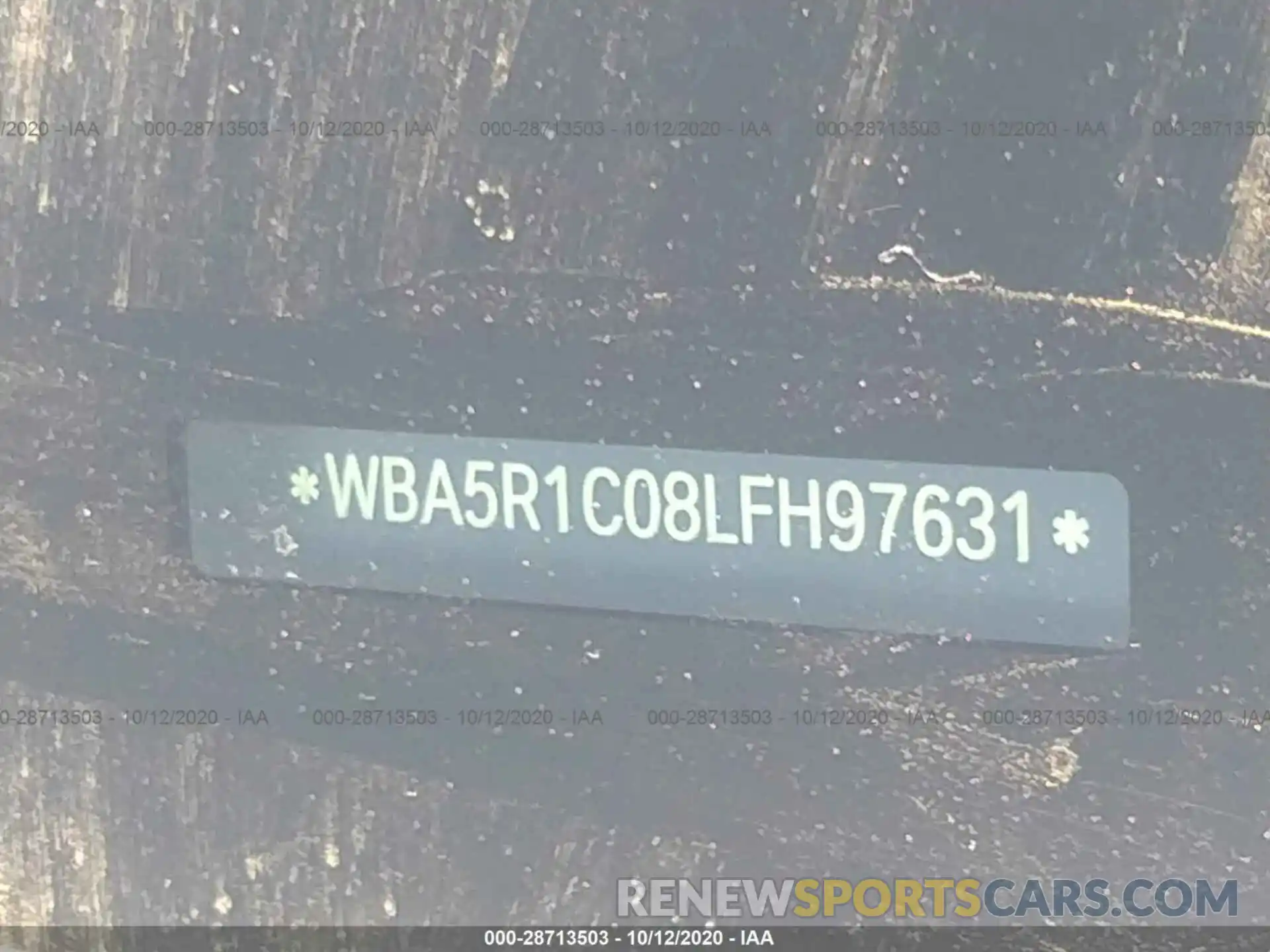 9 Фотография поврежденного автомобиля WBA5R1C08LFH97631 BMW 3 SERIES 2020