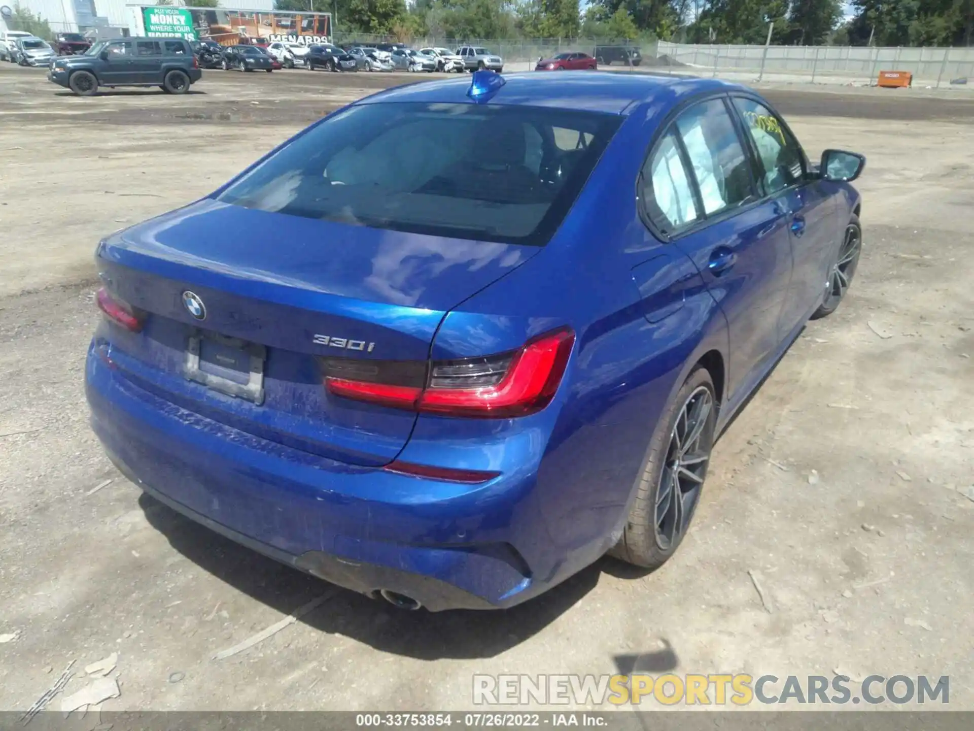 4 Photograph of a damaged car WBA5R7C03LFH49134 BMW 3 SERIES 2020