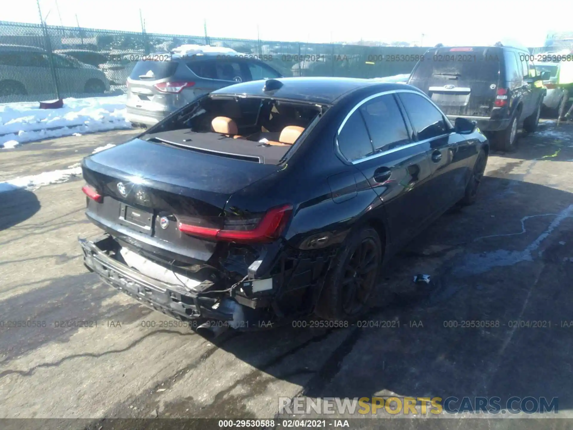 4 Фотография поврежденного автомобиля WBA5R7C05LFH47997 BMW 3 SERIES 2020