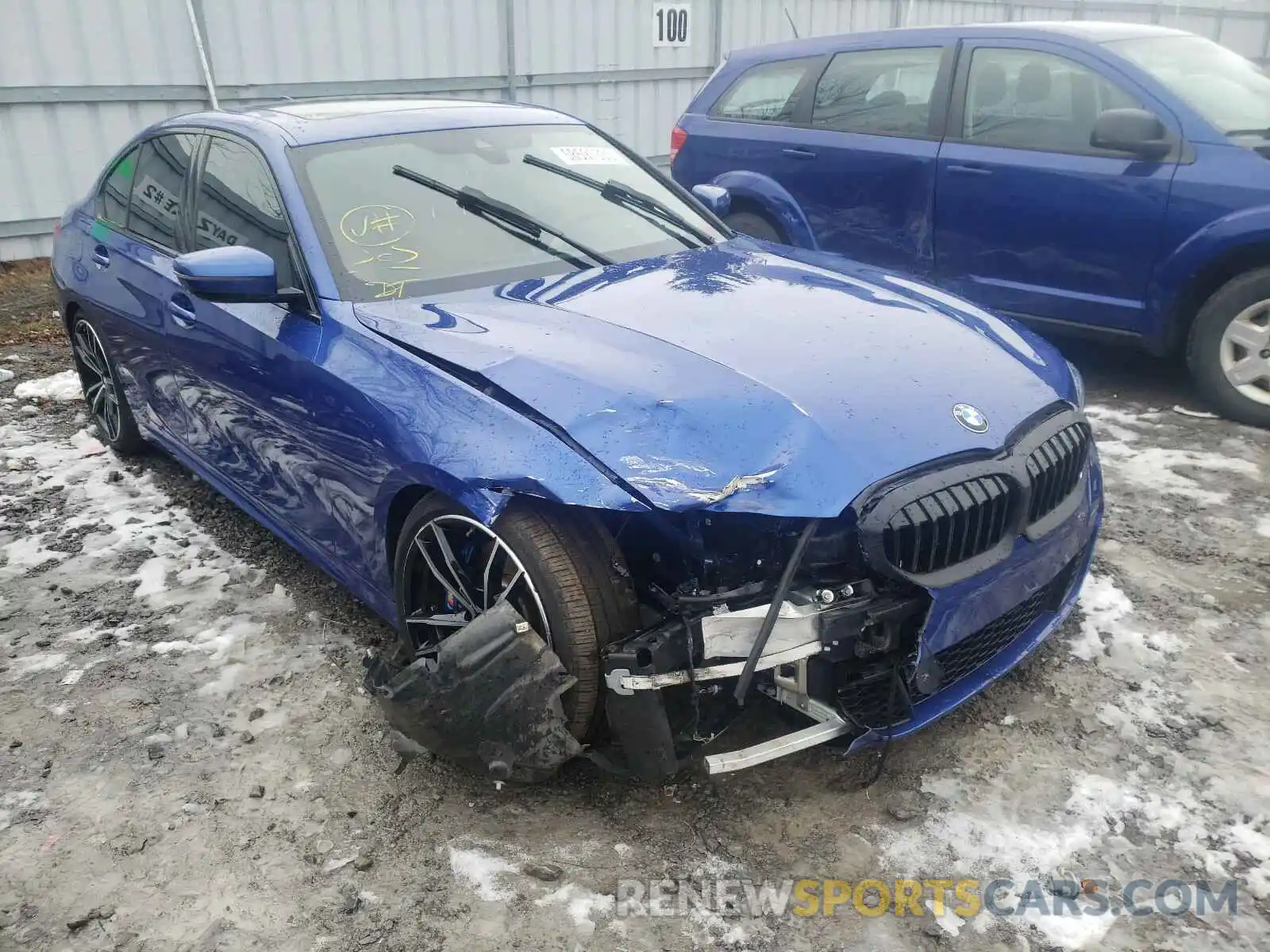 1 Photograph of a damaged car WBA5R7C06LFH48964 BMW 3 SERIES 2020