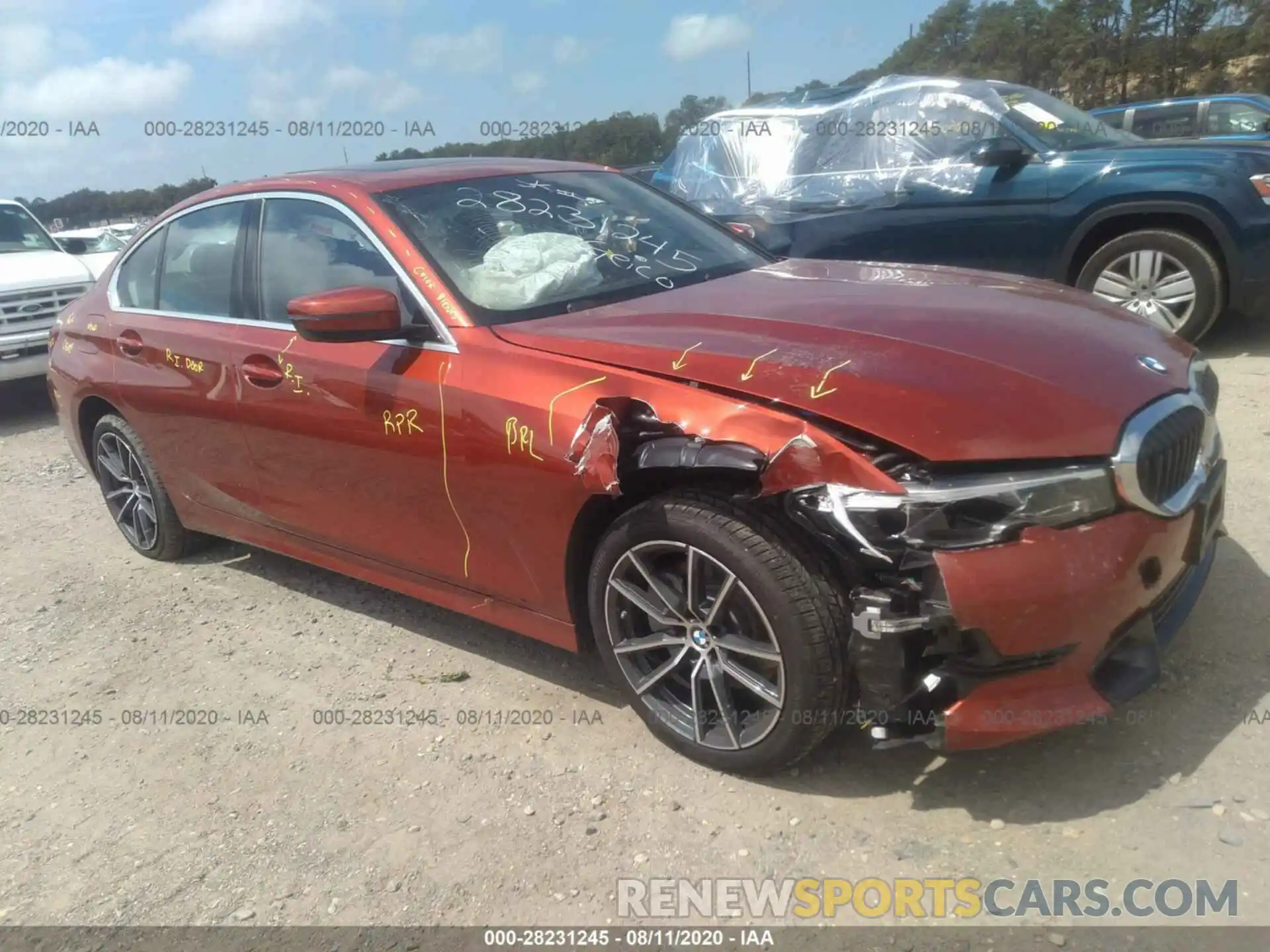 1 Photograph of a damaged car WBA5R7C06LFH70110 BMW 3 SERIES 2020