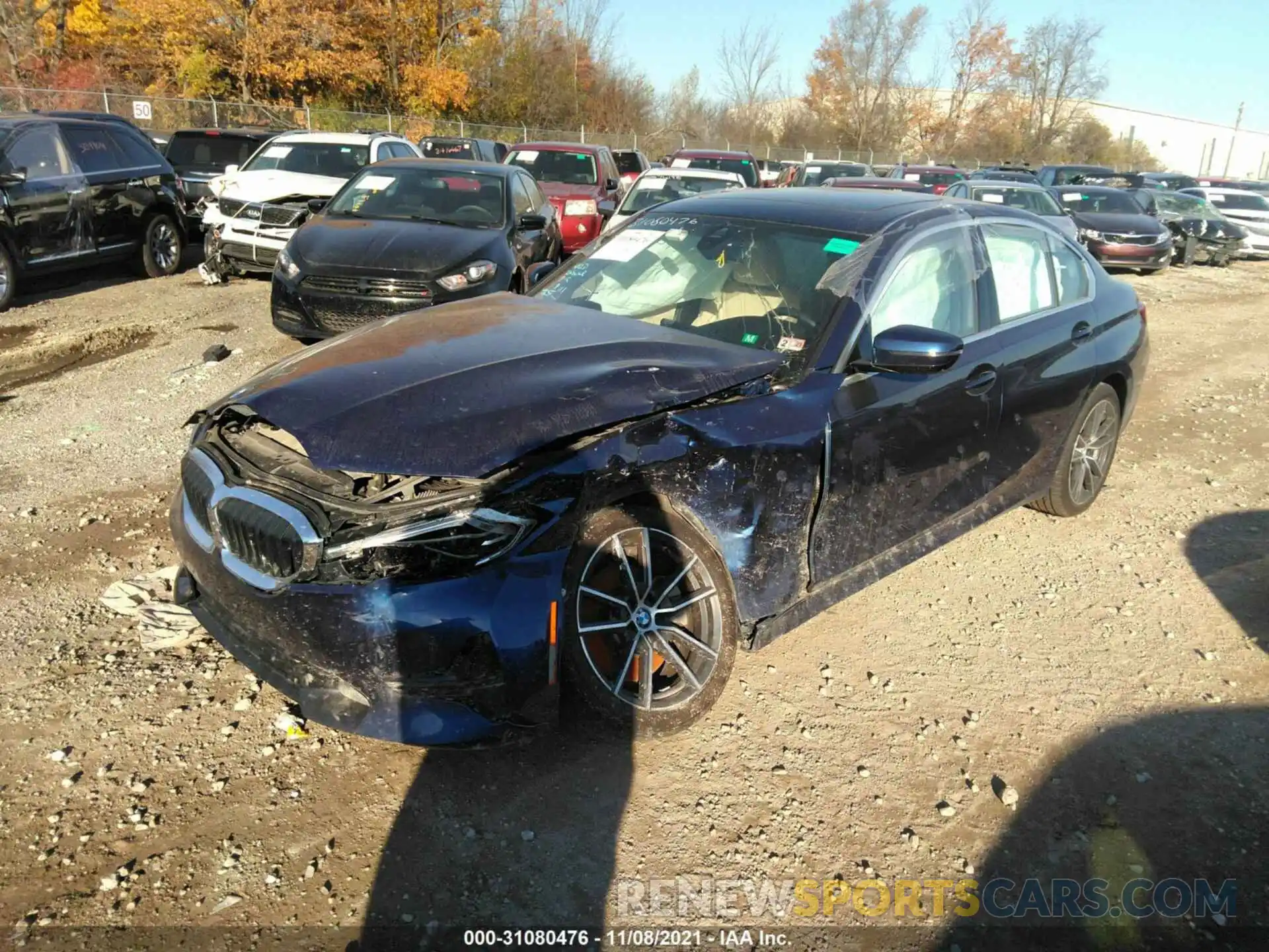 2 Photograph of a damaged car WBA5R7C0XLFH41676 BMW 3 SERIES 2020