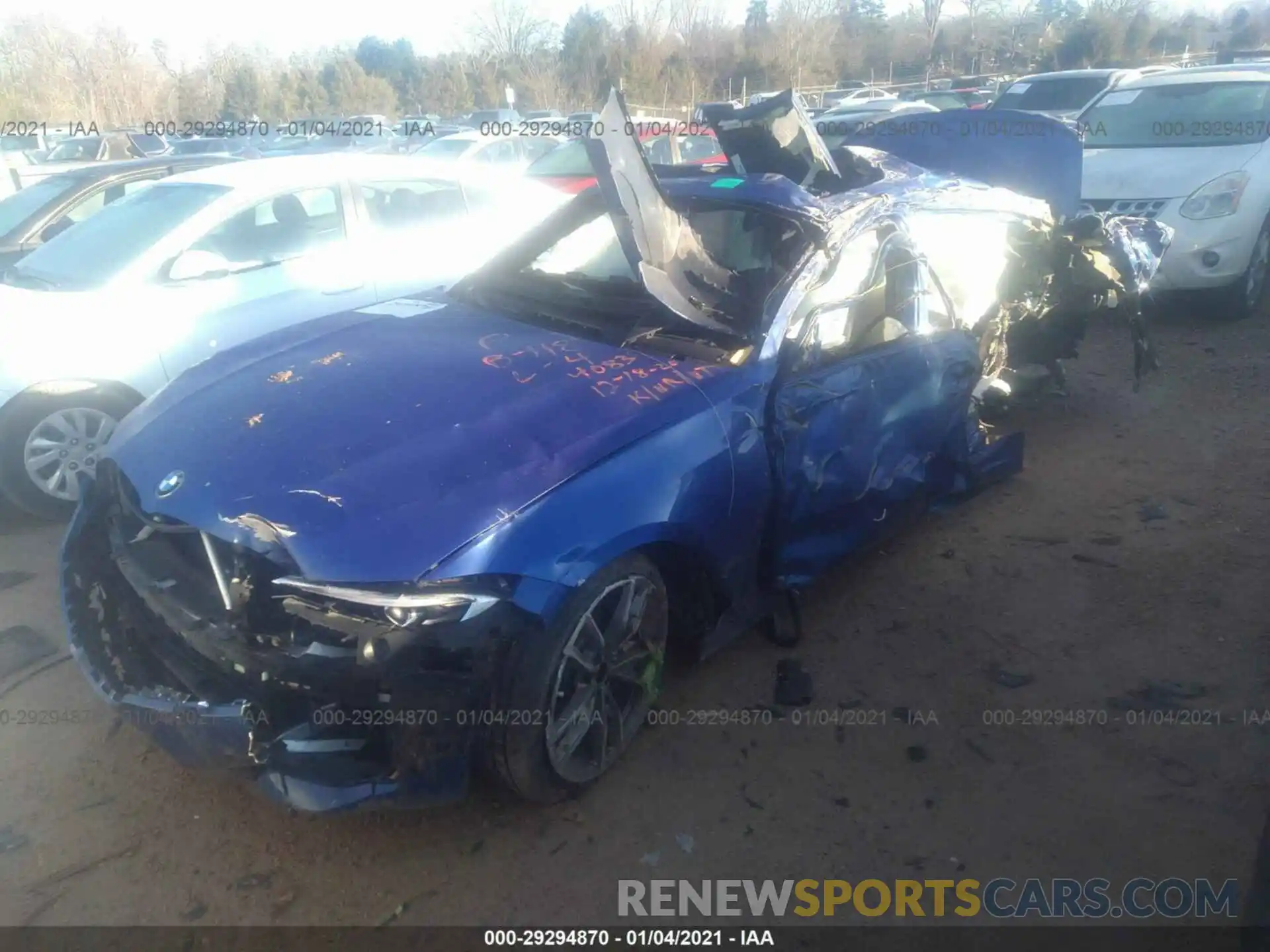 2 Фотография поврежденного автомобиля WBA5U7C00LA234083 BMW 3 SERIES 2020