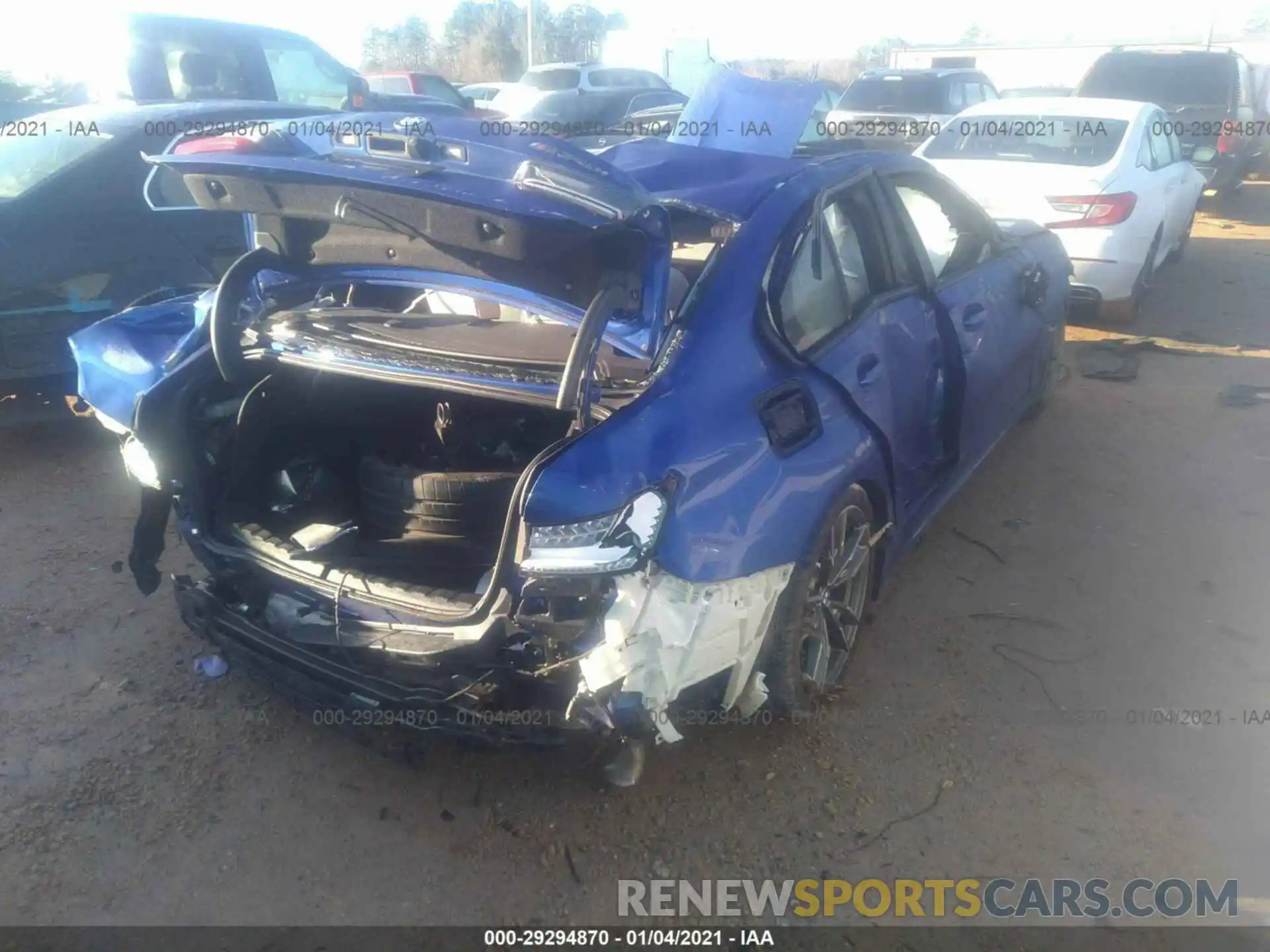 4 Фотография поврежденного автомобиля WBA5U7C00LA234083 BMW 3 SERIES 2020