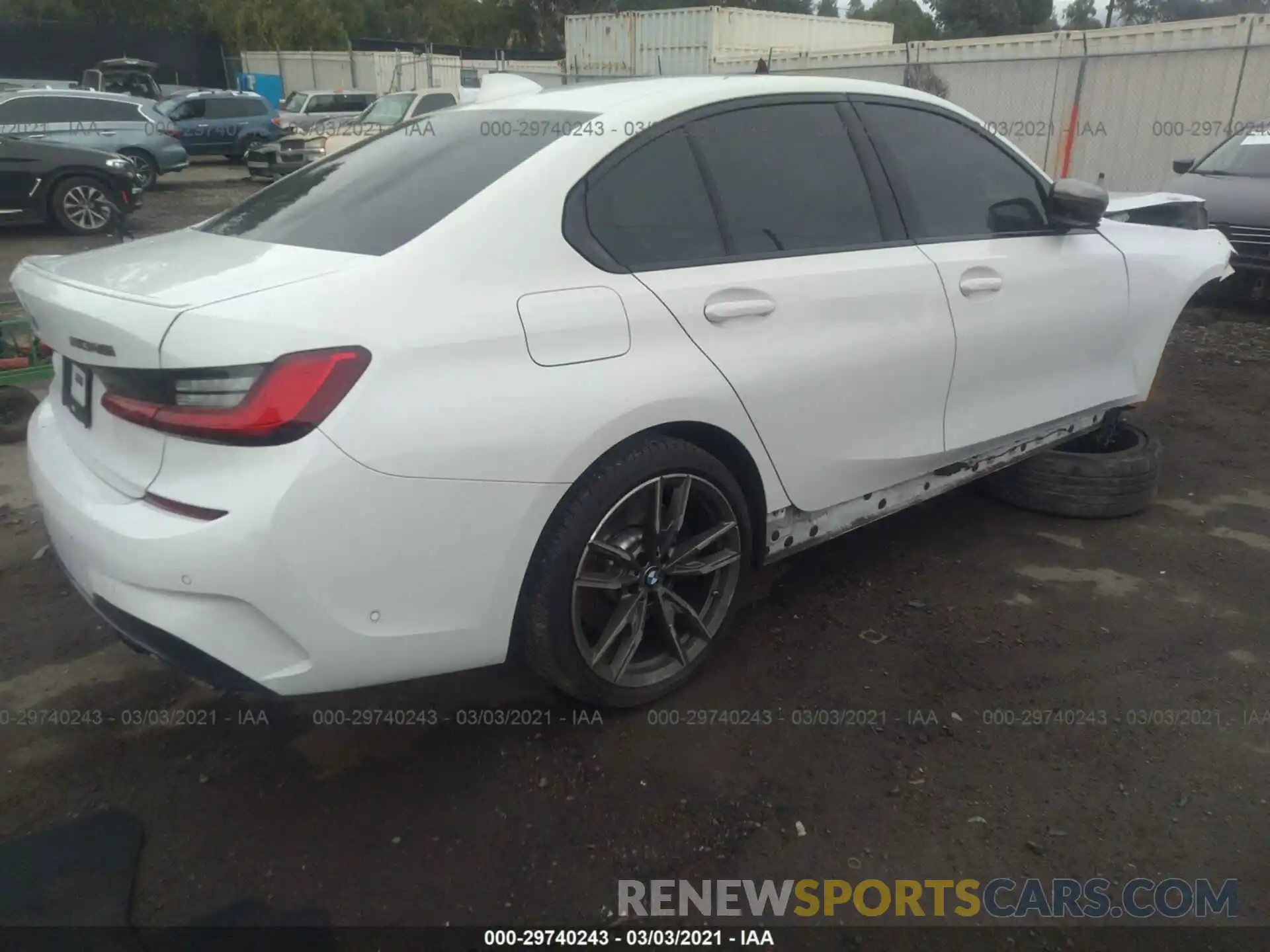 4 Photograph of a damaged car WBA5U7C00LAF54149 BMW 3 SERIES 2020