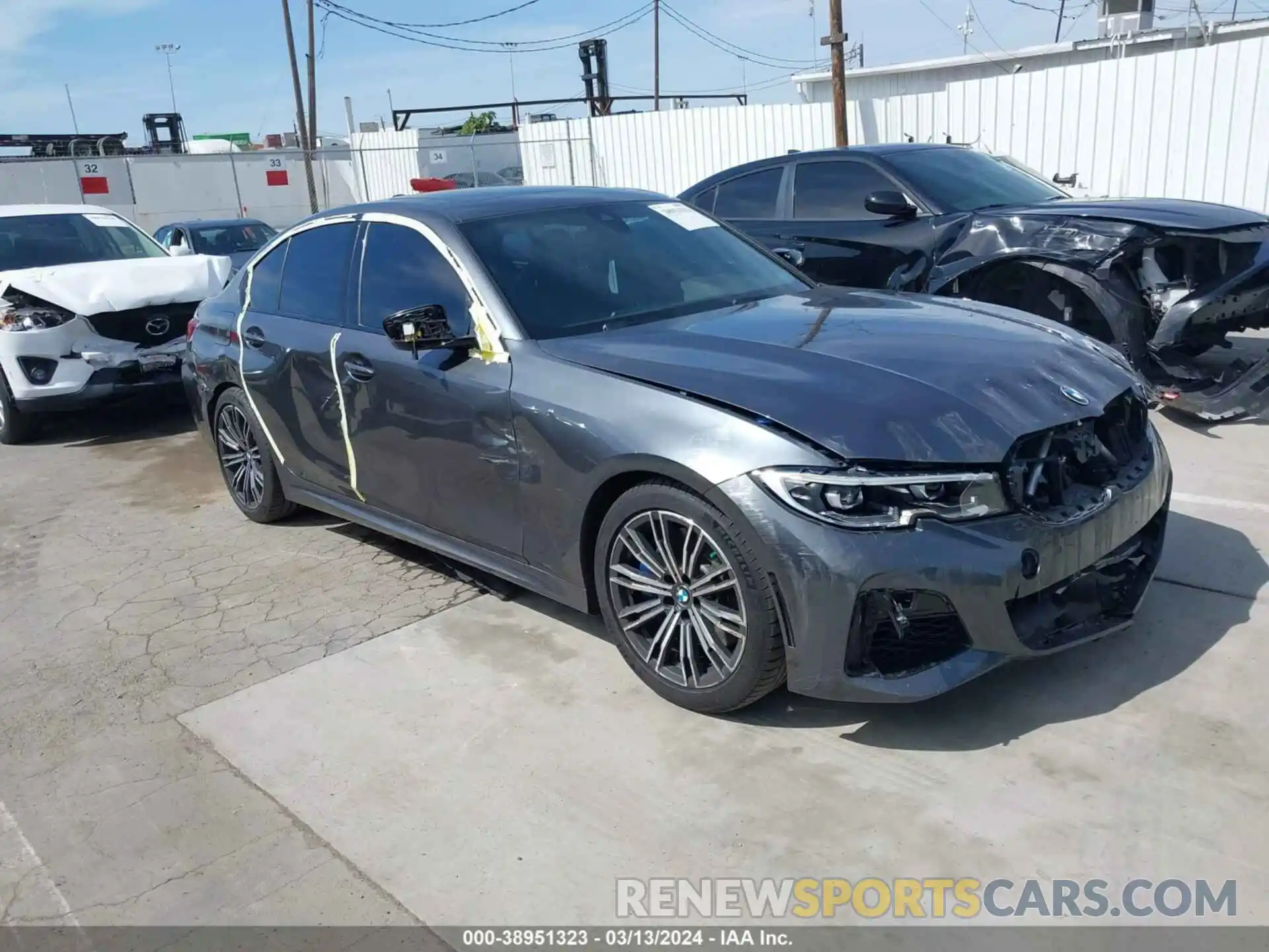 1 Photograph of a damaged car WBA5U7C01LFH01470 BMW 3 SERIES 2020