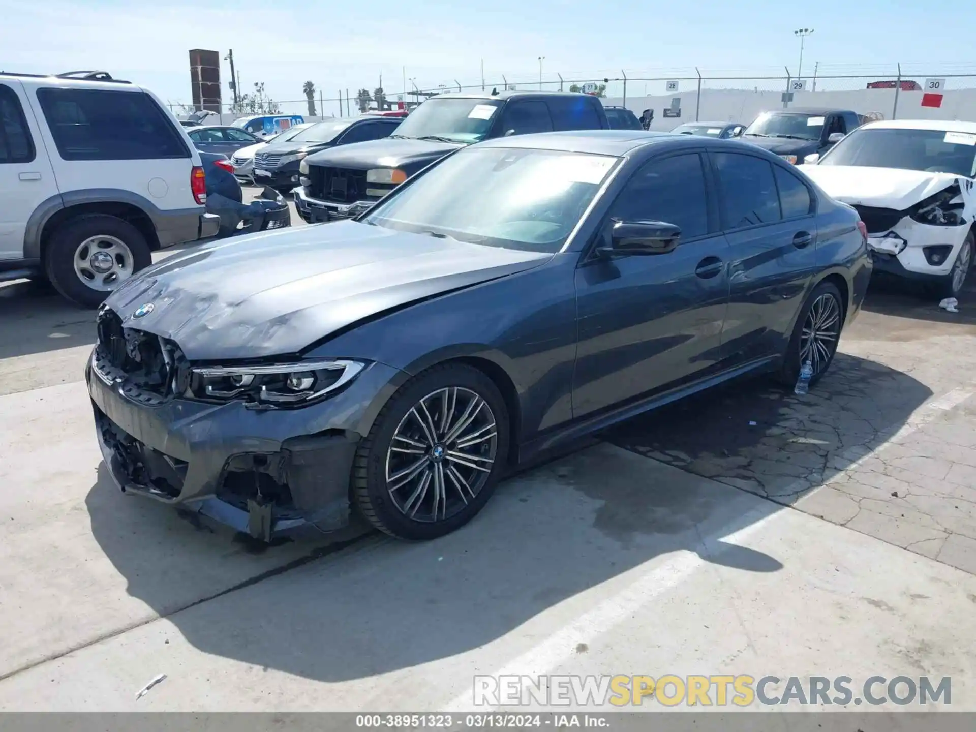 2 Photograph of a damaged car WBA5U7C01LFH01470 BMW 3 SERIES 2020