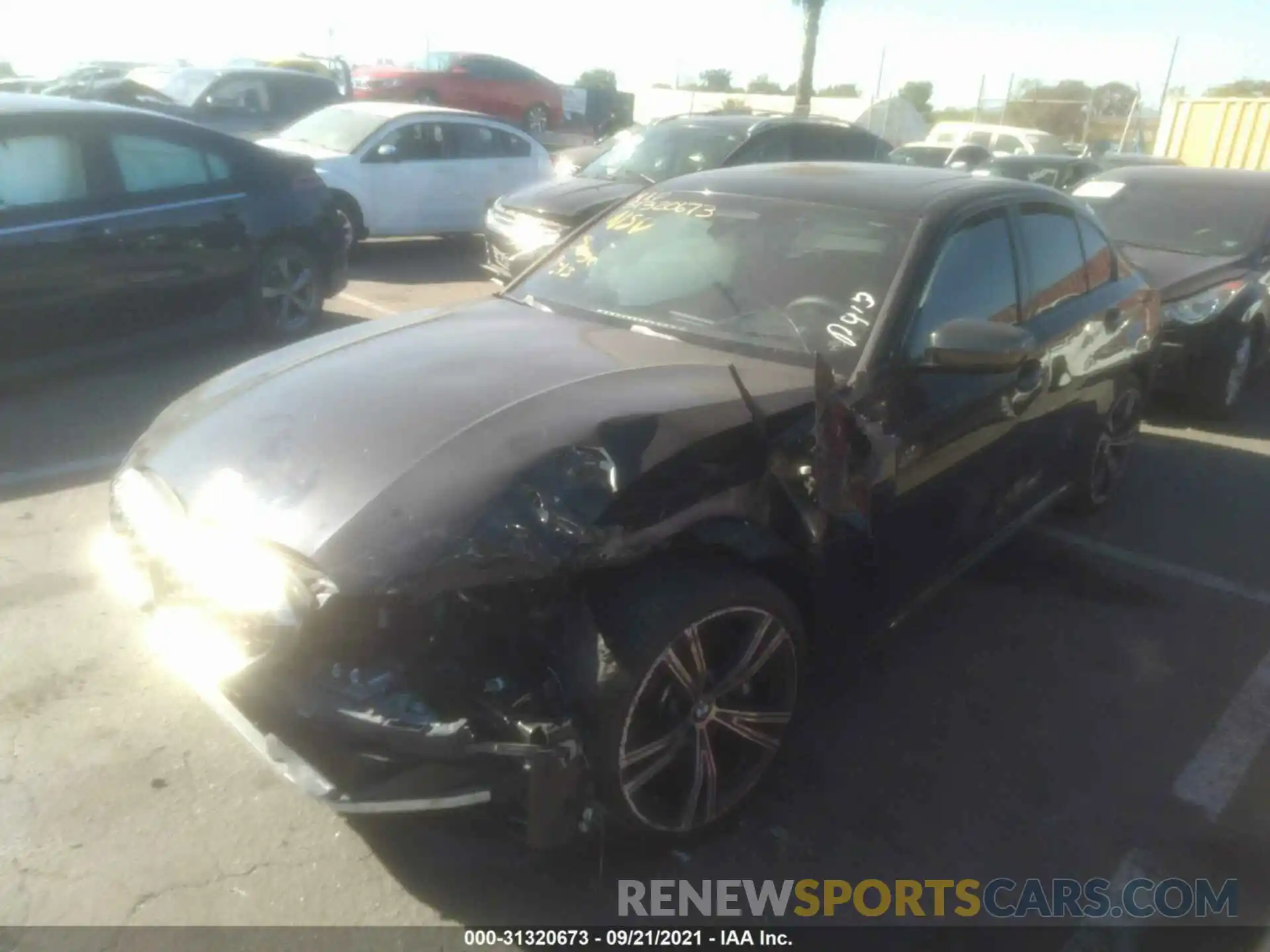 2 Photograph of a damaged car WBA5U7C01LFH57473 BMW 3 SERIES 2020