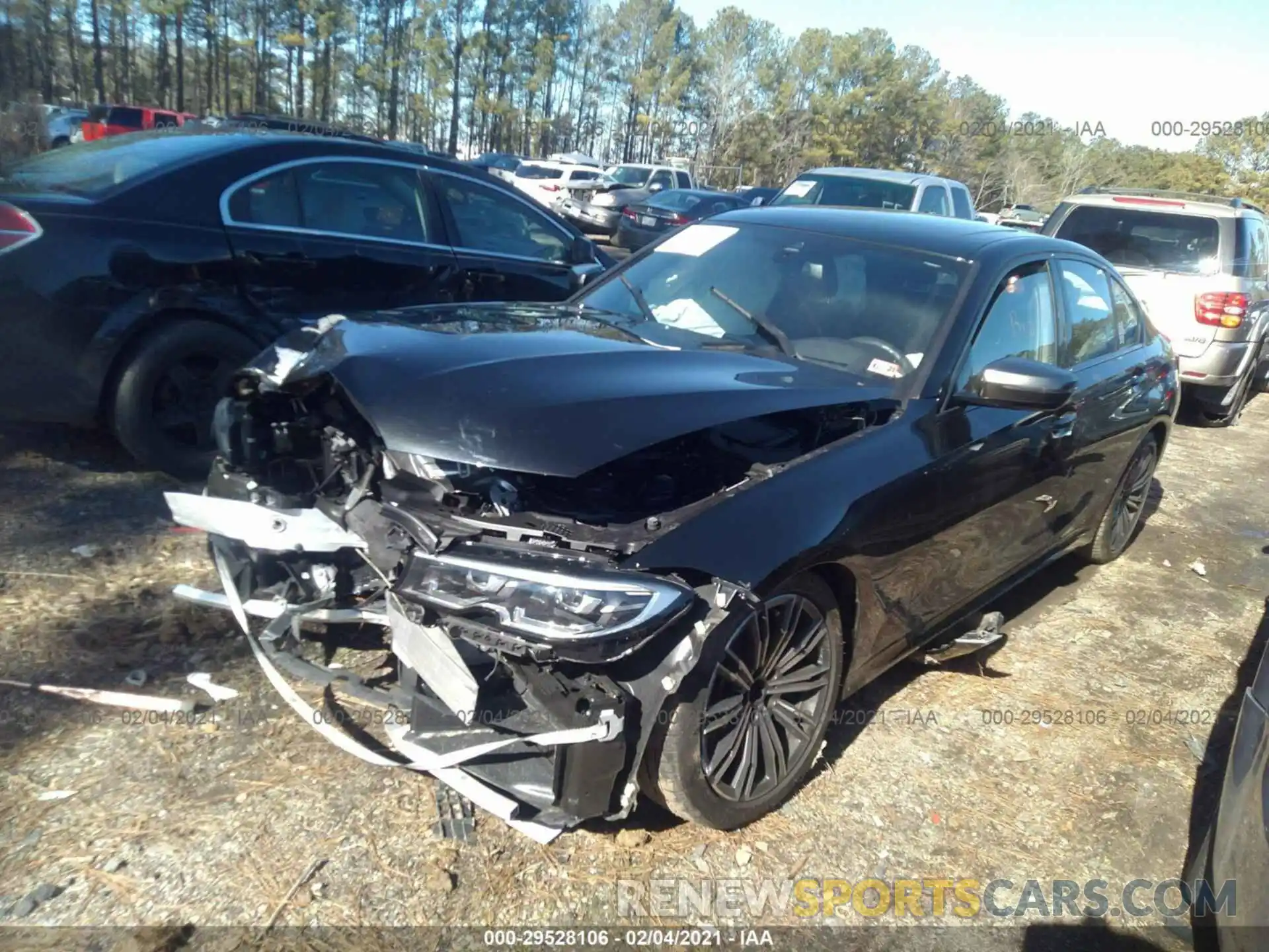 2 Фотография поврежденного автомобиля WBA5U7C02LFH01204 BMW 3 SERIES 2020
