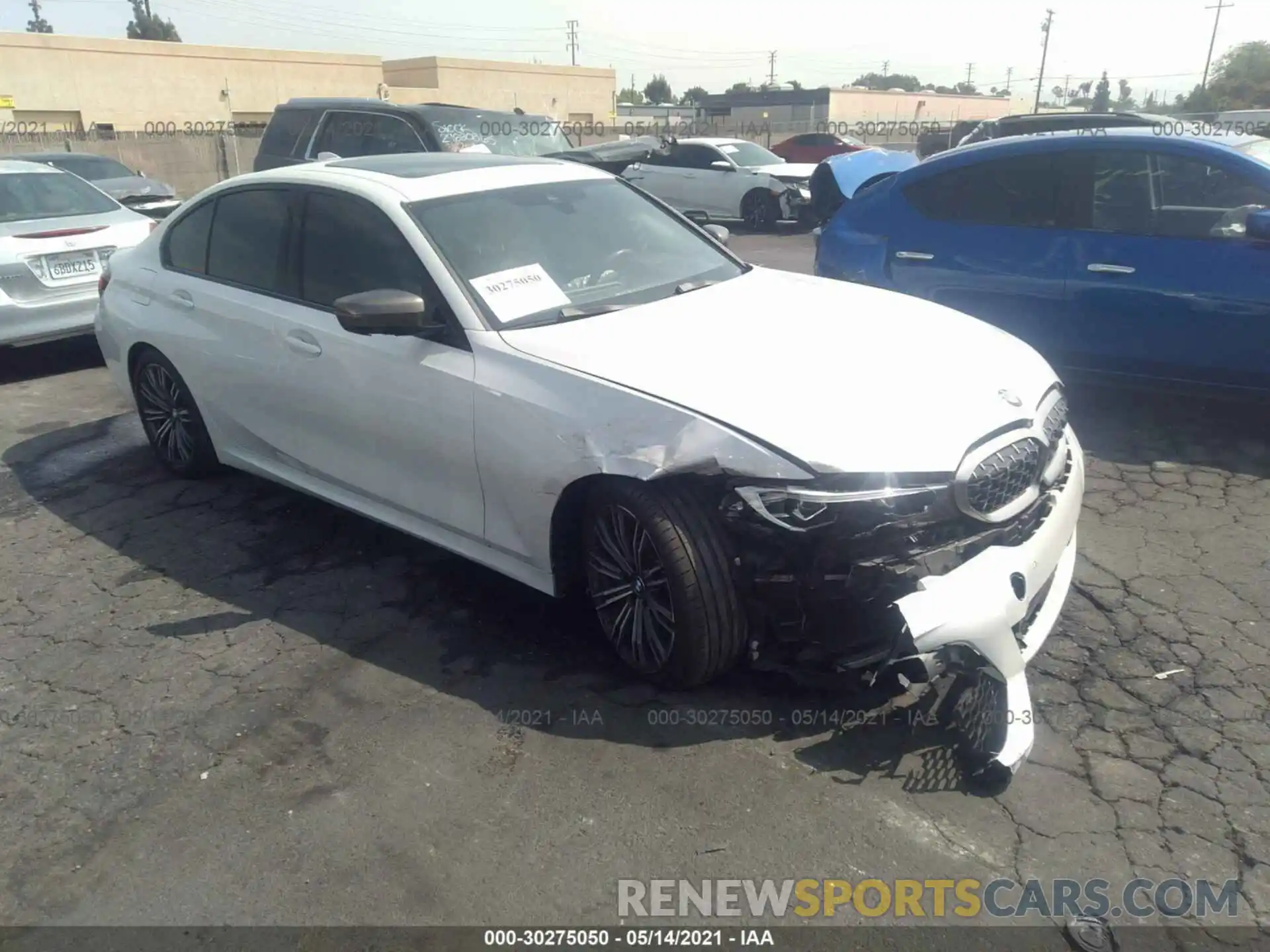 1 Photograph of a damaged car WBA5U7C02LFH70698 BMW 3 SERIES 2020