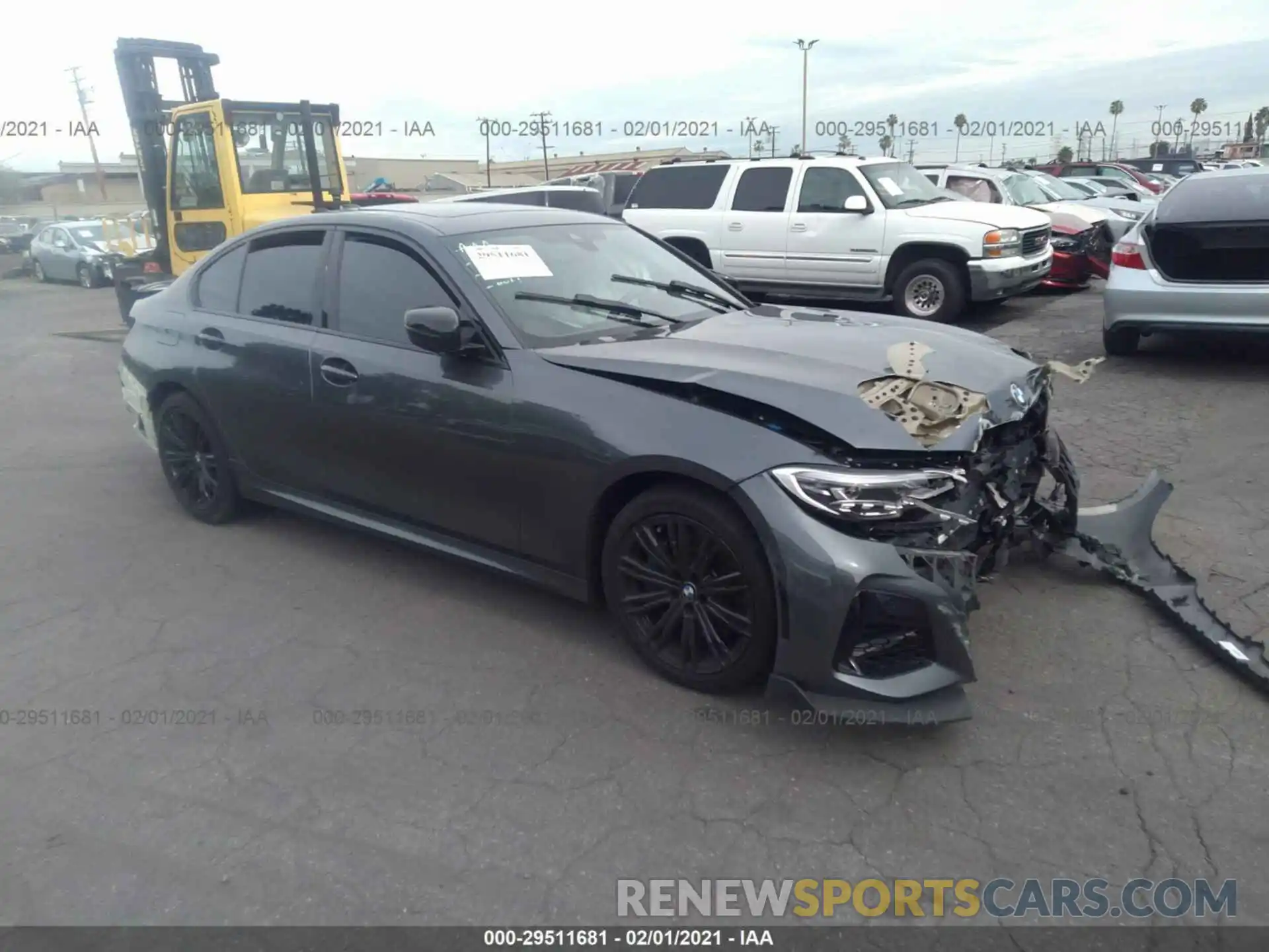 1 Photograph of a damaged car WBA5U7C04LFH31143 BMW 3 SERIES 2020