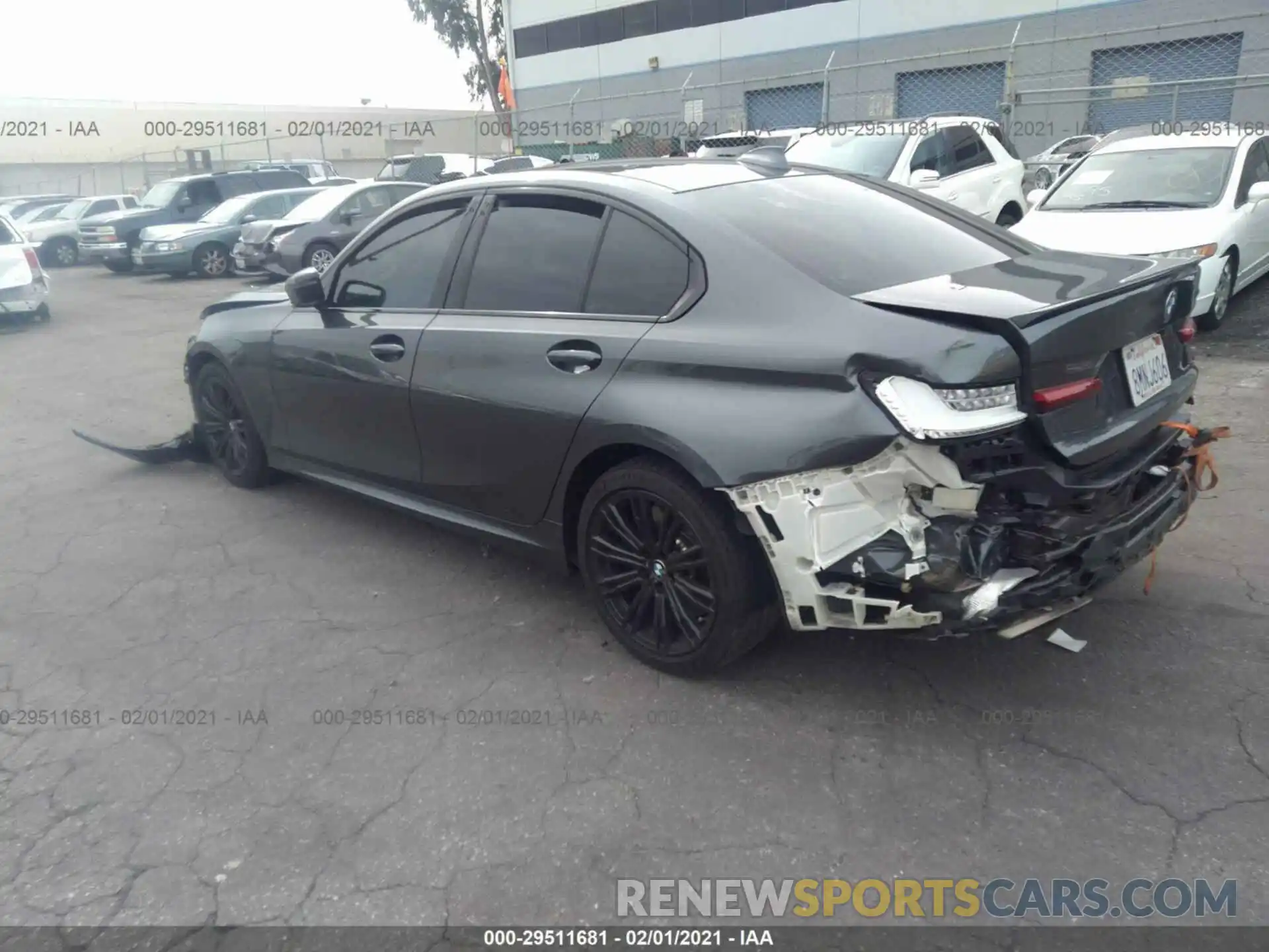 3 Photograph of a damaged car WBA5U7C04LFH31143 BMW 3 SERIES 2020