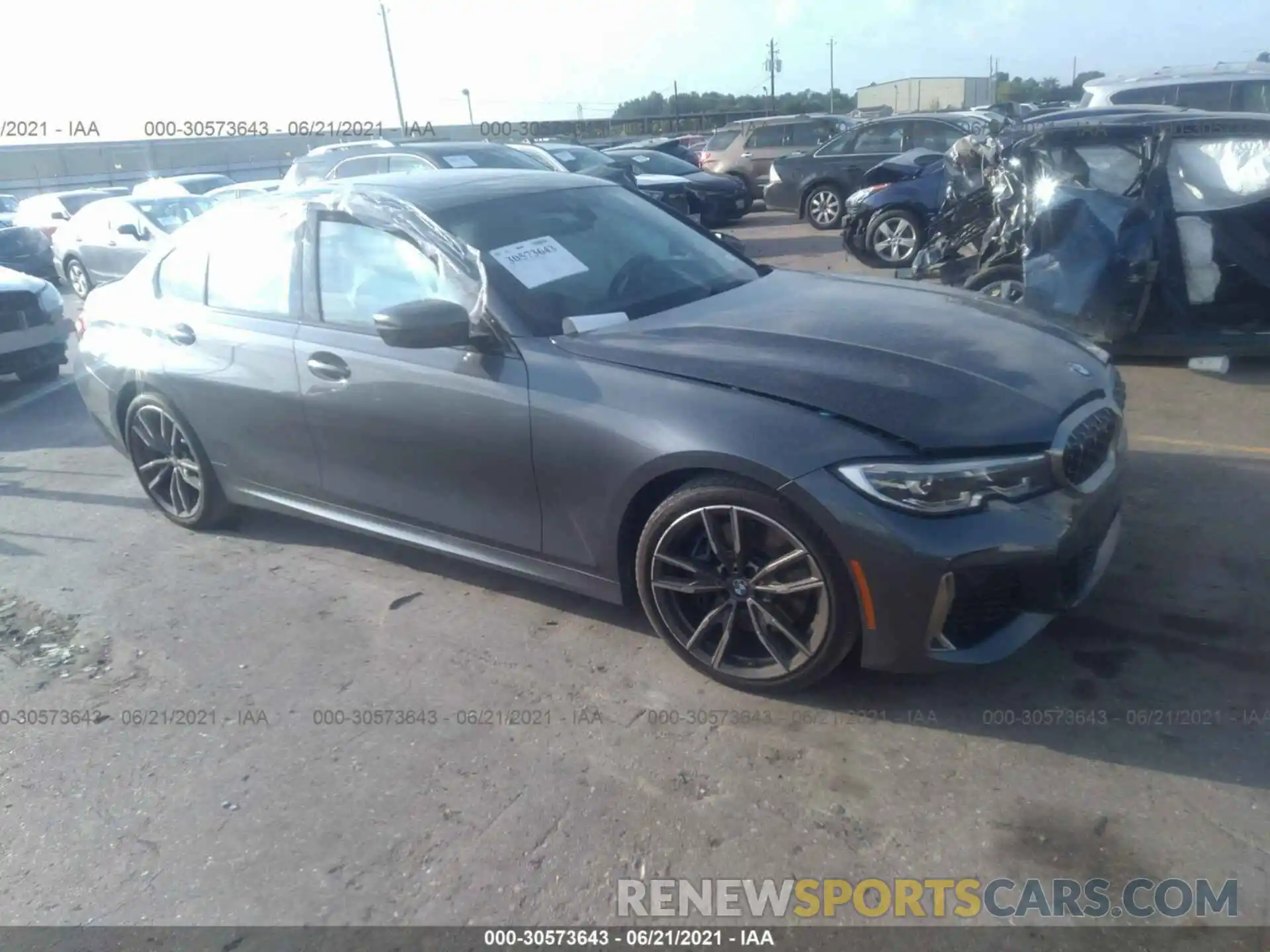 1 Photograph of a damaged car WBA5U7C04LFH69892 BMW 3 SERIES 2020