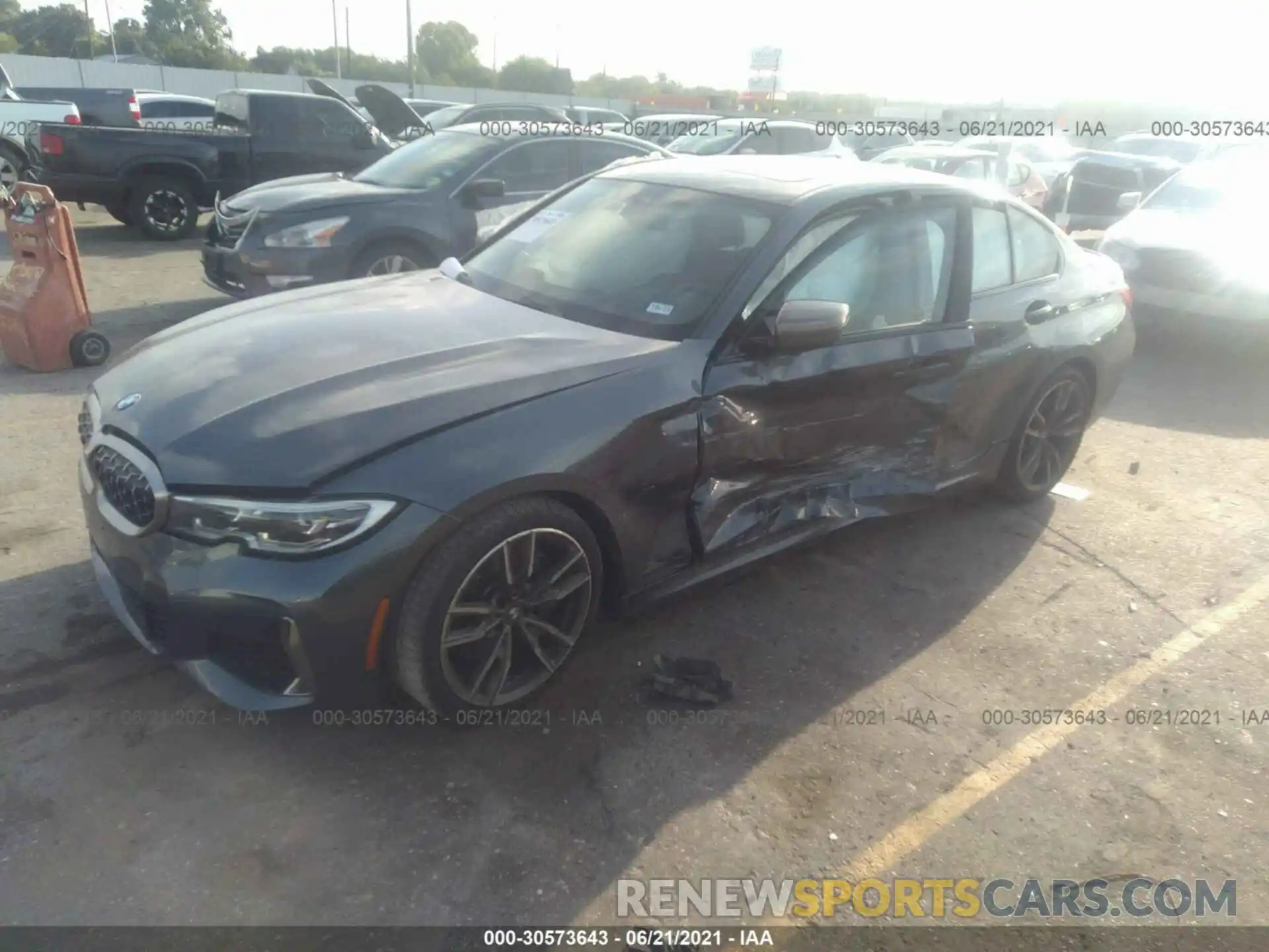 2 Photograph of a damaged car WBA5U7C04LFH69892 BMW 3 SERIES 2020