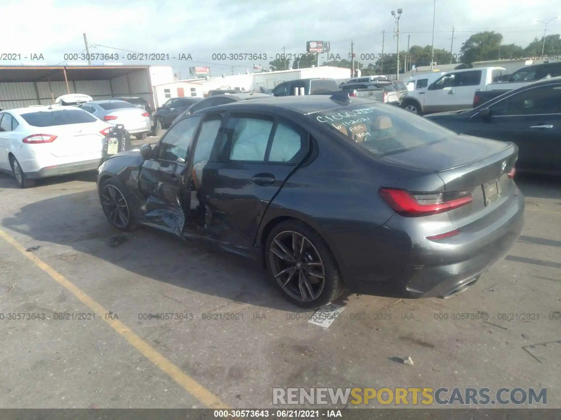 3 Photograph of a damaged car WBA5U7C04LFH69892 BMW 3 SERIES 2020