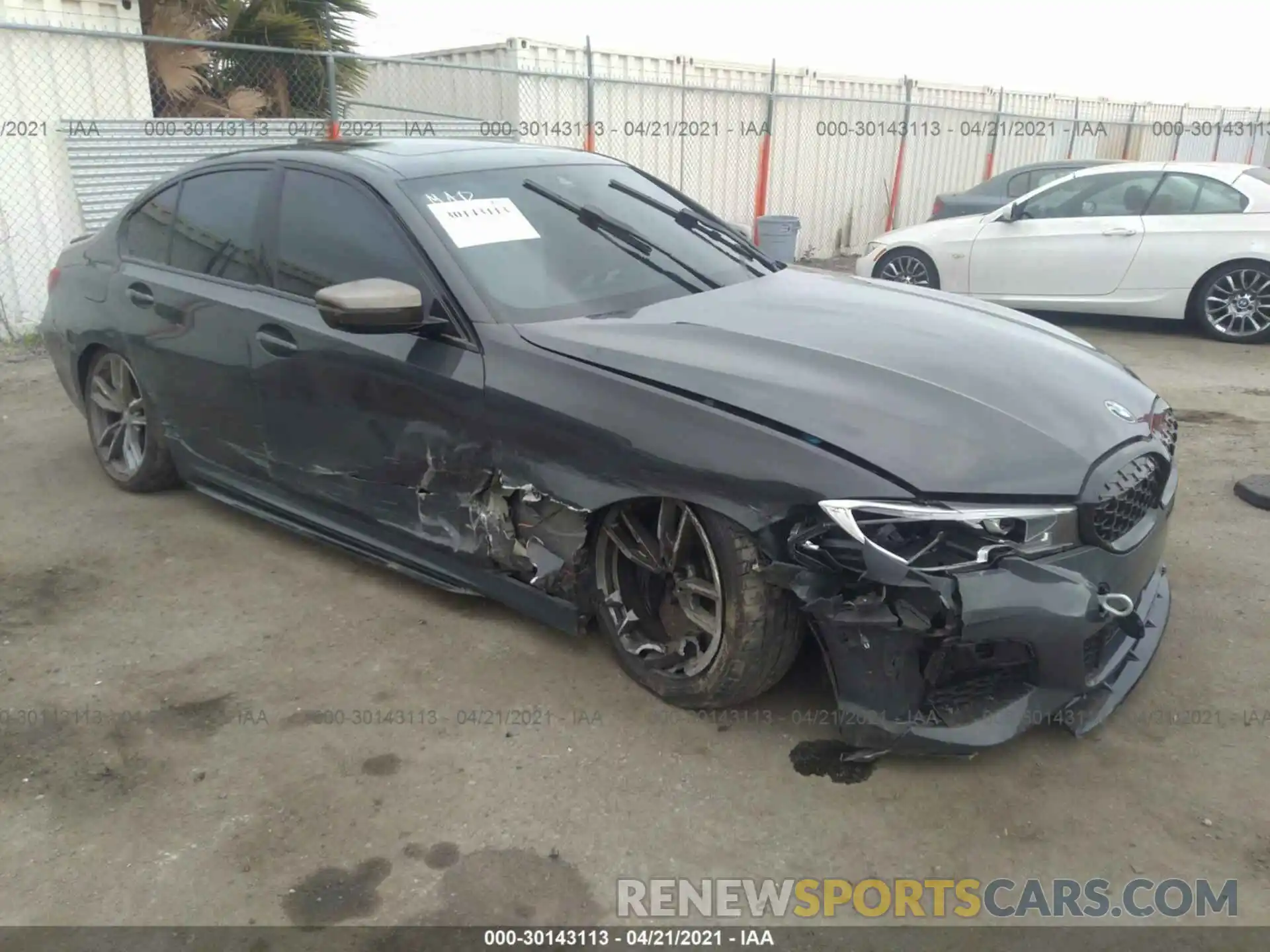 1 Photograph of a damaged car WBA5U7C05LA234256 BMW 3 SERIES 2020