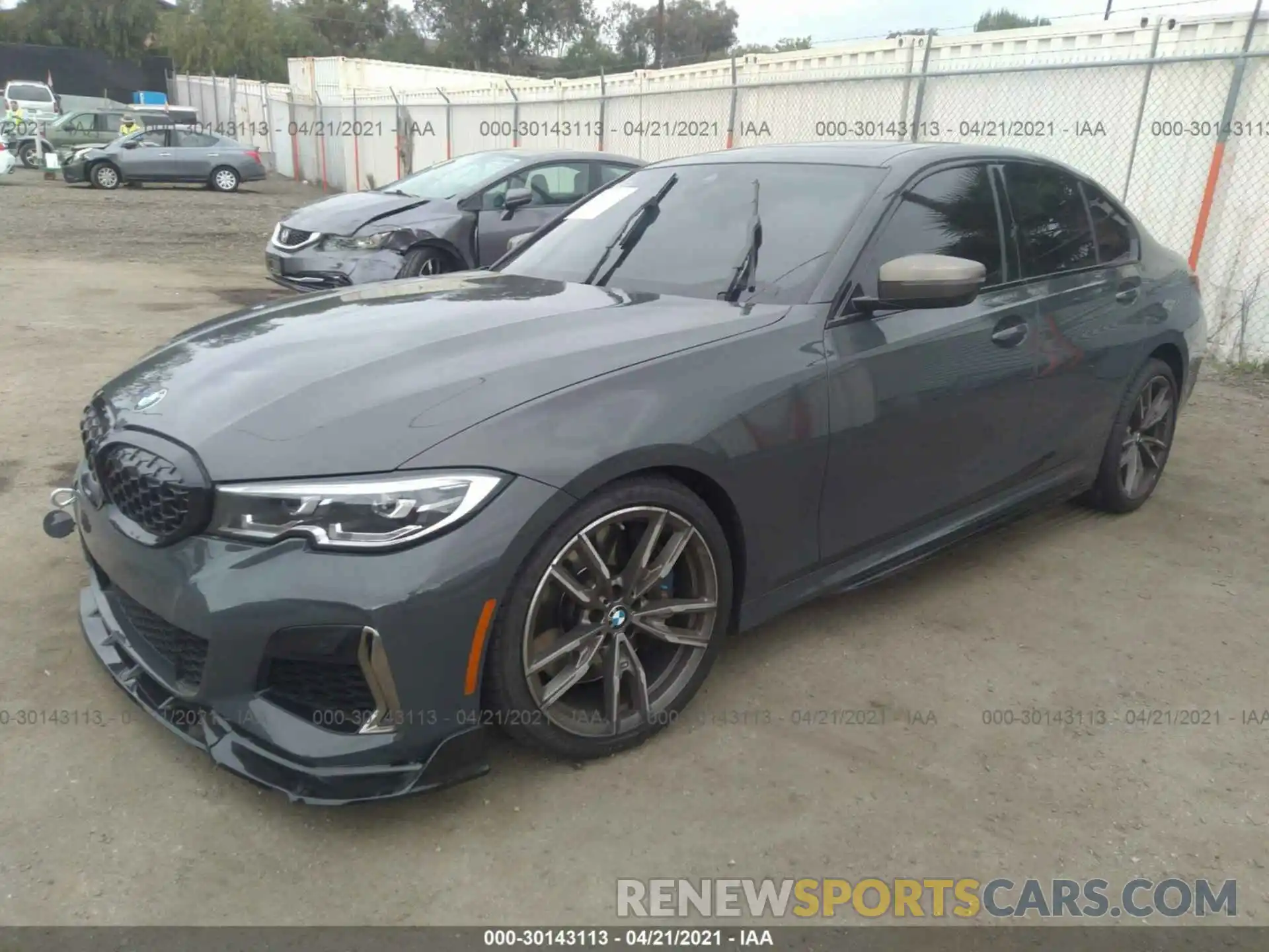 2 Photograph of a damaged car WBA5U7C05LA234256 BMW 3 SERIES 2020