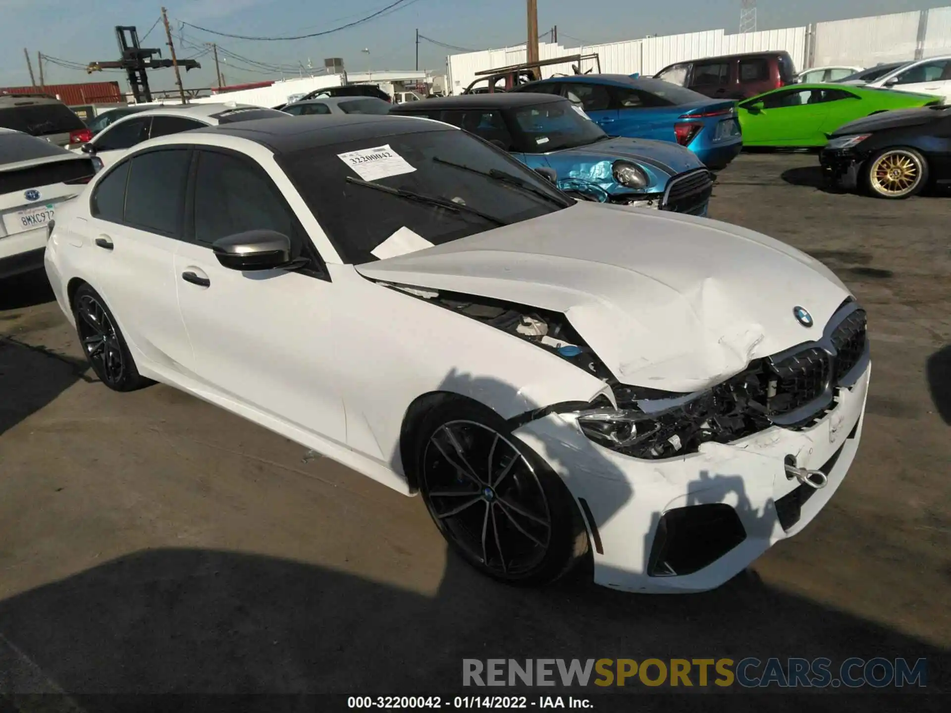 1 Photograph of a damaged car WBA5U7C05LAF54311 BMW 3 SERIES 2020