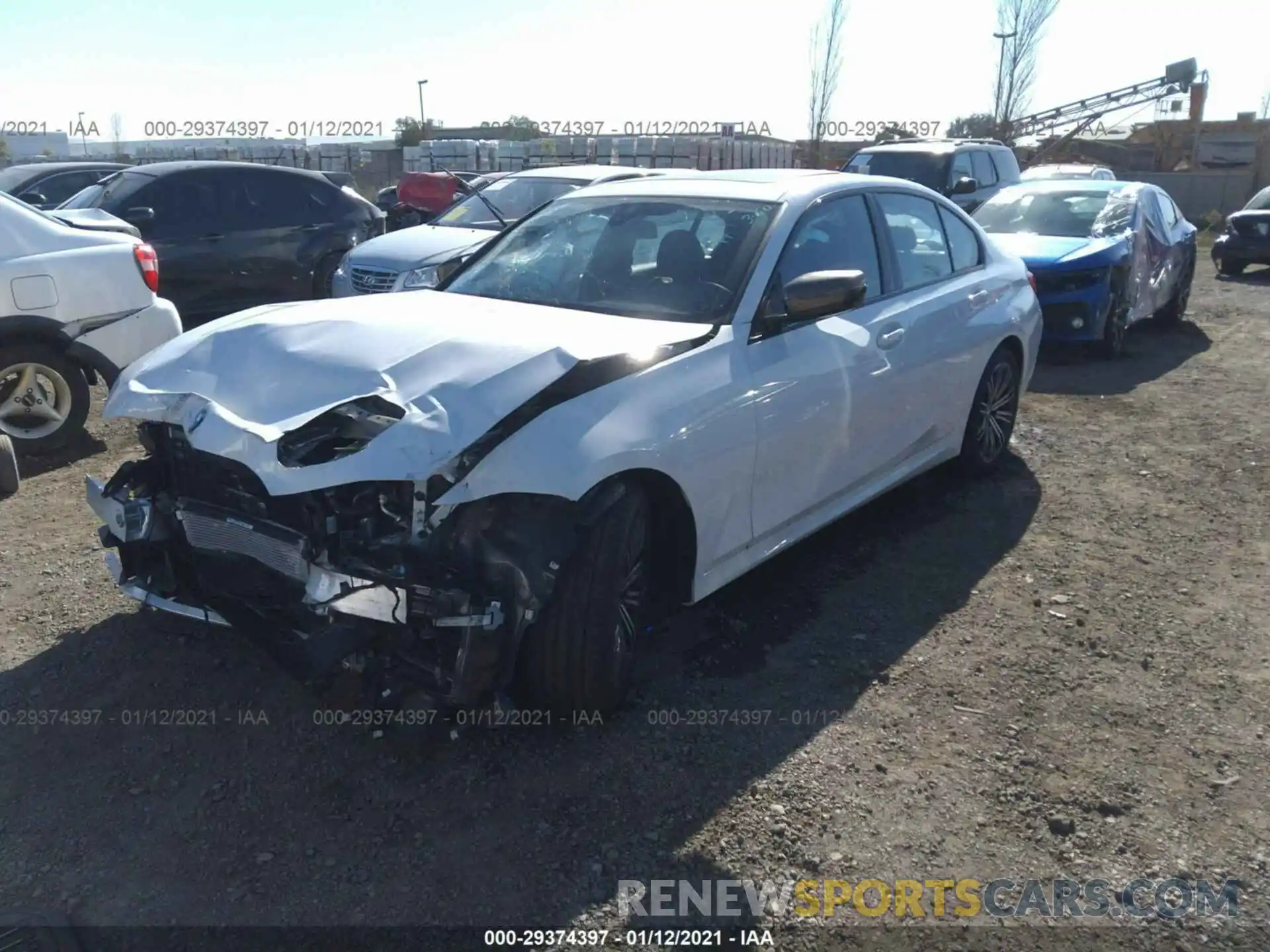 2 Photograph of a damaged car WBA5U7C06LFH29815 BMW 3 SERIES 2020