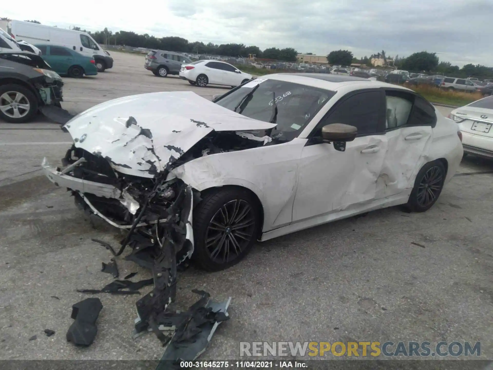 2 Photograph of a damaged car WBA5U7C06LFH53368 BMW 3 SERIES 2020