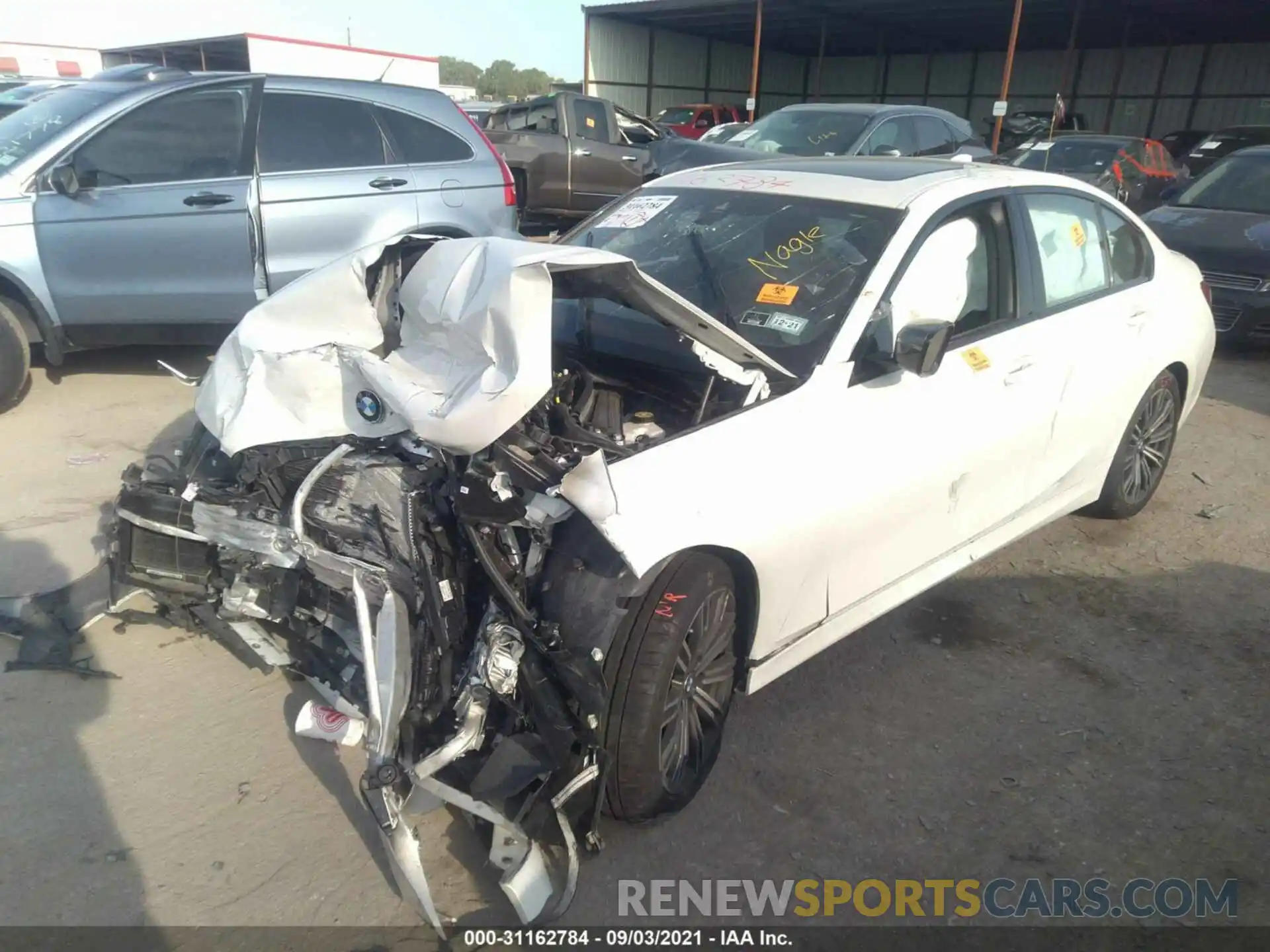 2 Photograph of a damaged car WBA5U7C07LFH07595 BMW 3 SERIES 2020