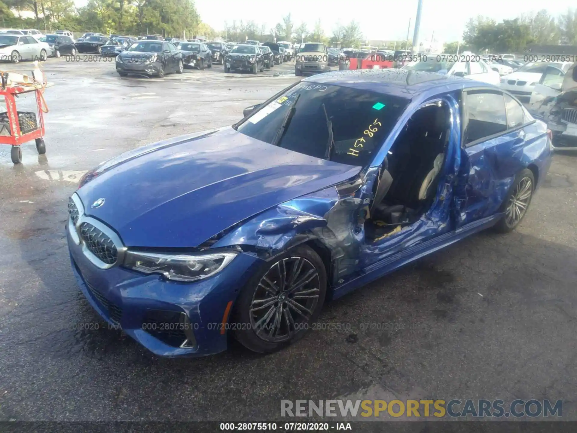 6 Photograph of a damaged car WBA5U7C07LFH57865 BMW 3 SERIES 2020