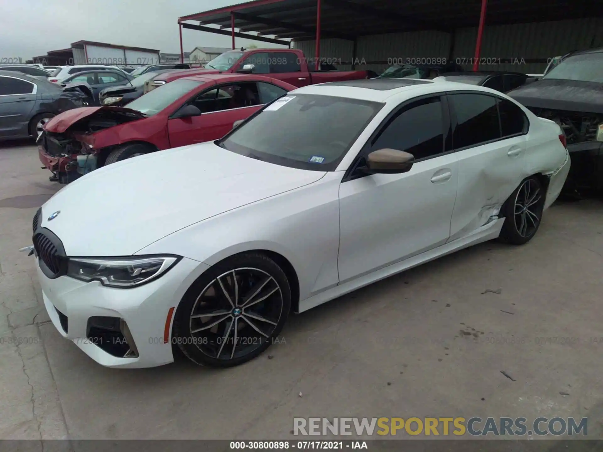 2 Photograph of a damaged car WBA5U7C08LFH23157 BMW 3 SERIES 2020