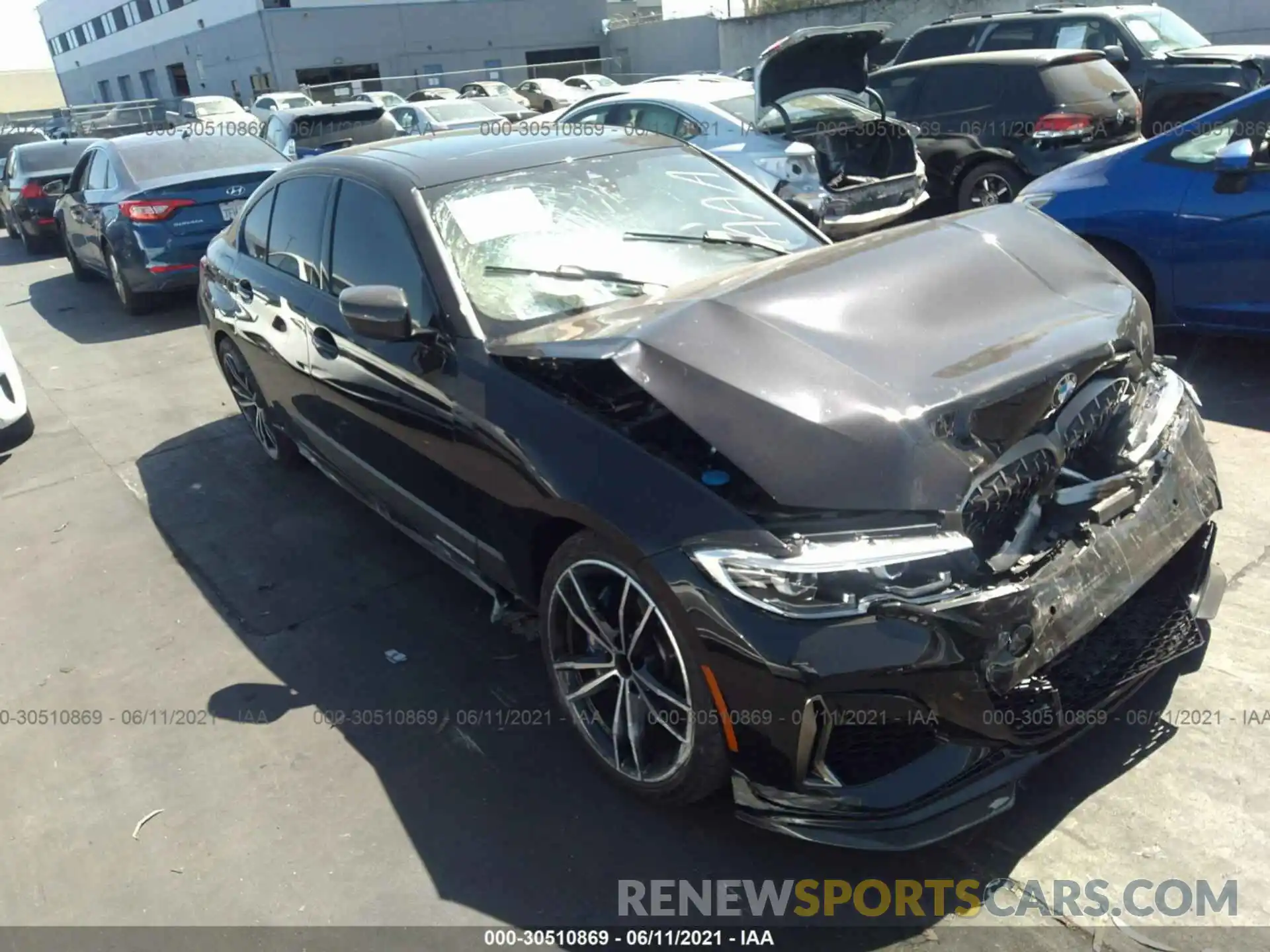 1 Photograph of a damaged car WBA5U7C08LFH62329 BMW 3 SERIES 2020