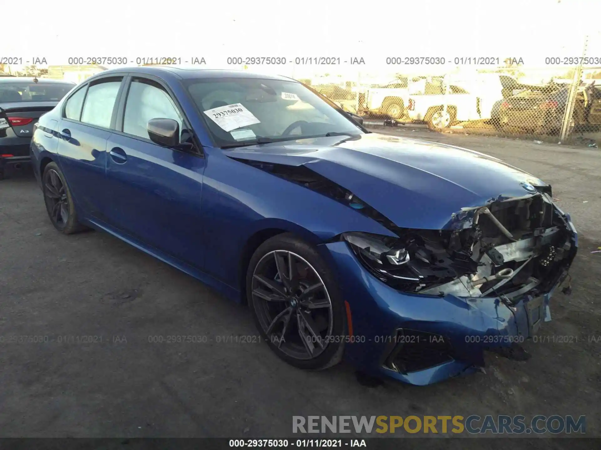 1 Photograph of a damaged car WBA5U7C09LFH27041 BMW 3 SERIES 2020