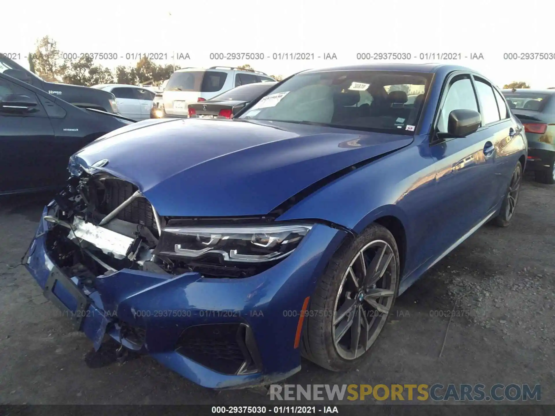 2 Photograph of a damaged car WBA5U7C09LFH27041 BMW 3 SERIES 2020