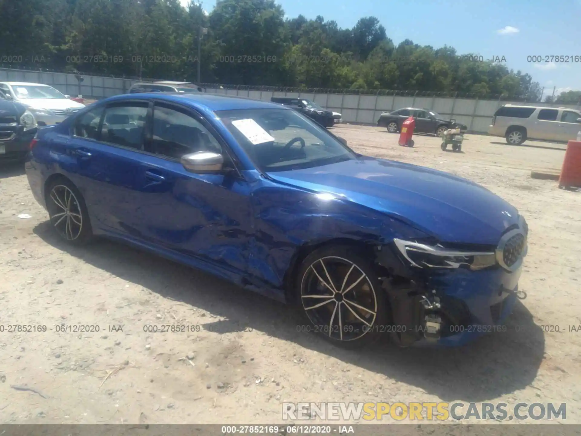 1 Фотография поврежденного автомобиля WBA5U7C0XLAF54014 BMW 3 SERIES 2020