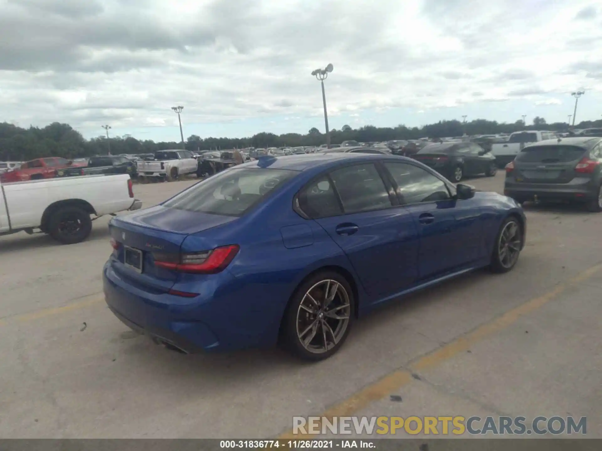 4 Photograph of a damaged car WBA5U7C0XLAF54062 BMW 3 SERIES 2020