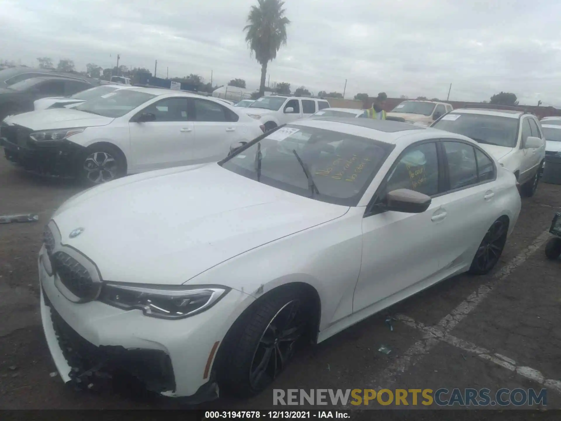 2 Photograph of a damaged car WBA5U7C0XLAF54272 BMW 3 SERIES 2020