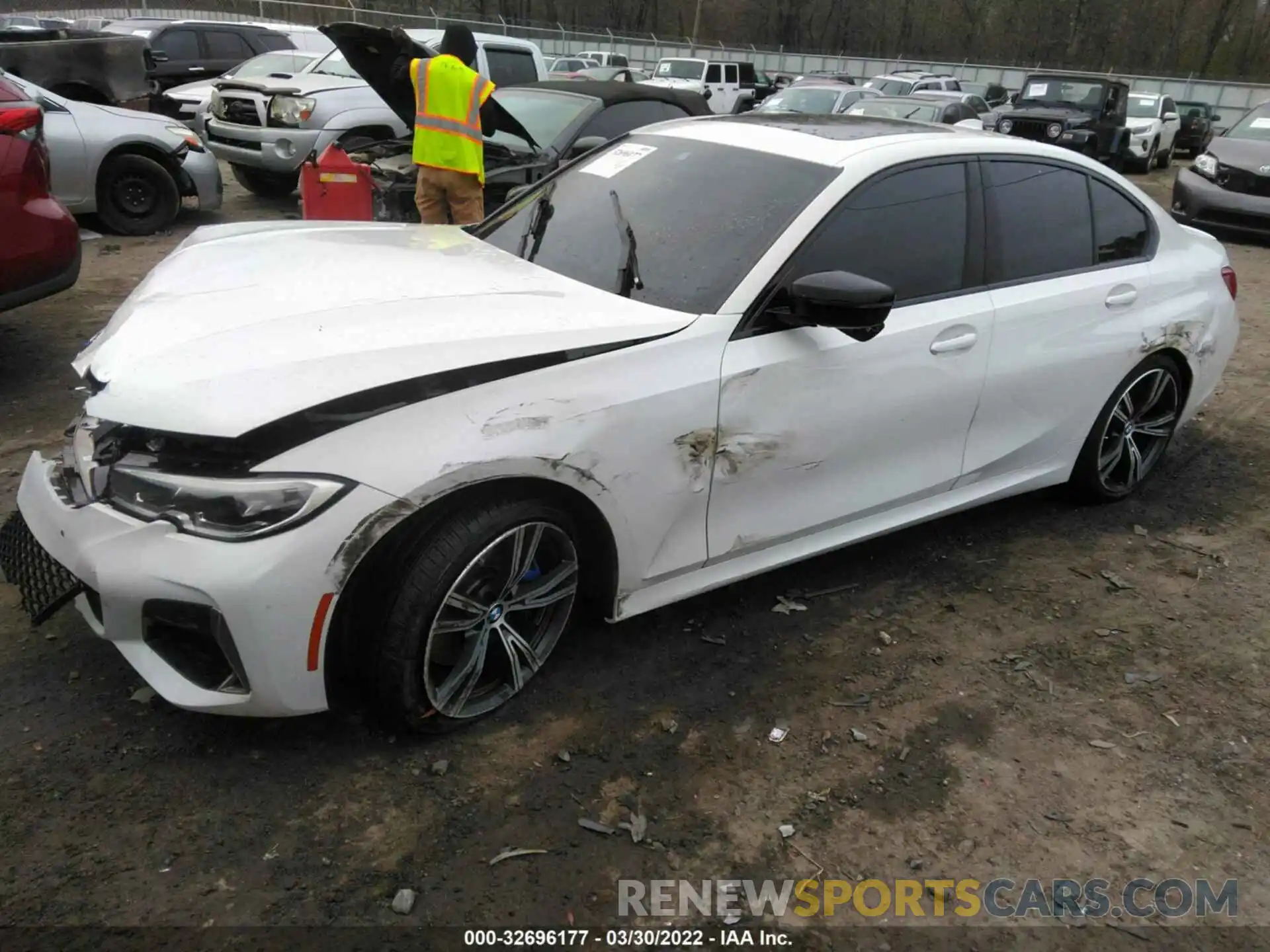 2 Photograph of a damaged car WBA5U7C0XLFH13584 BMW 3 SERIES 2020