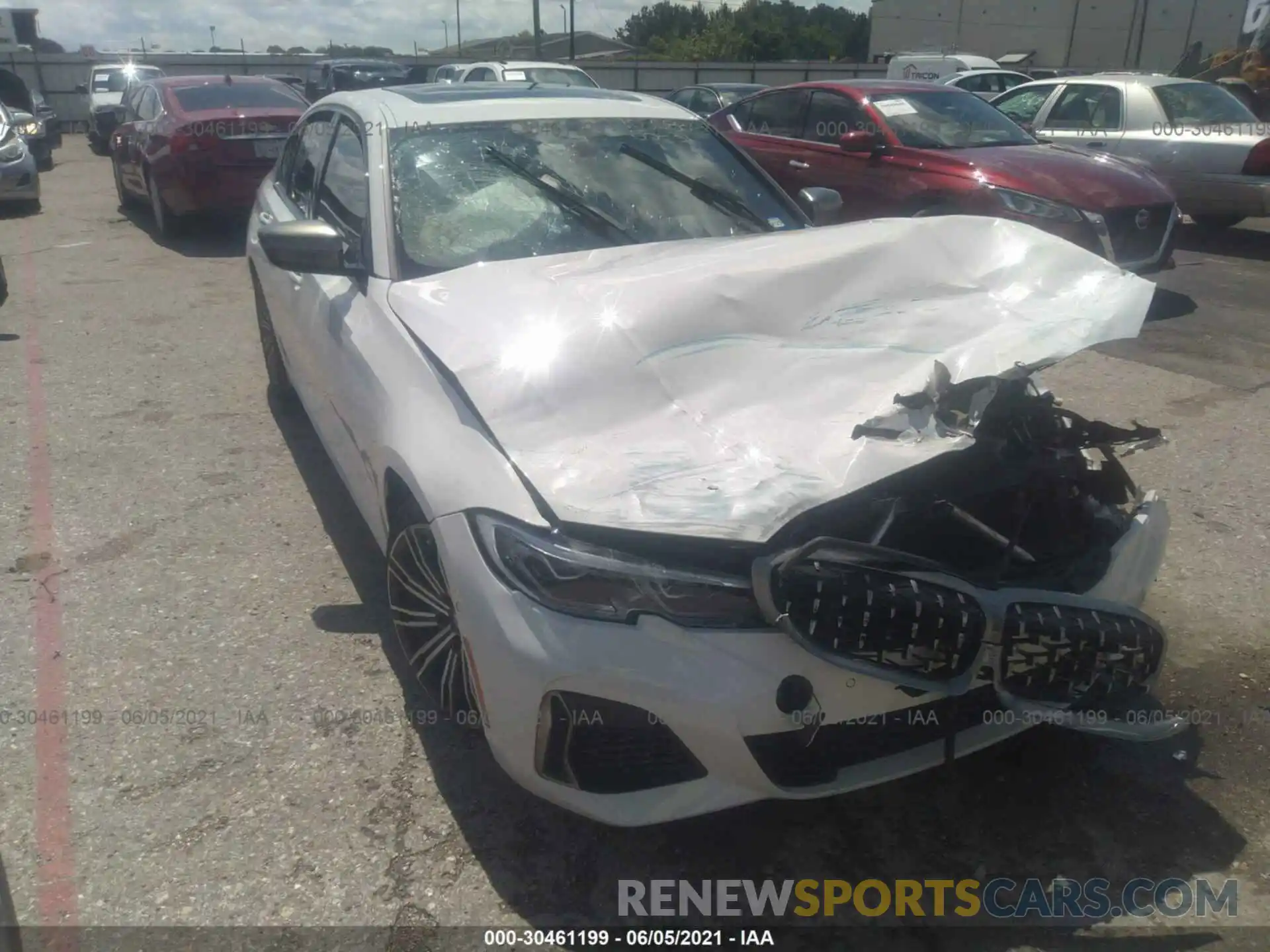 1 Photograph of a damaged car WBA5U7C0XLFH66530 BMW 3 SERIES 2020