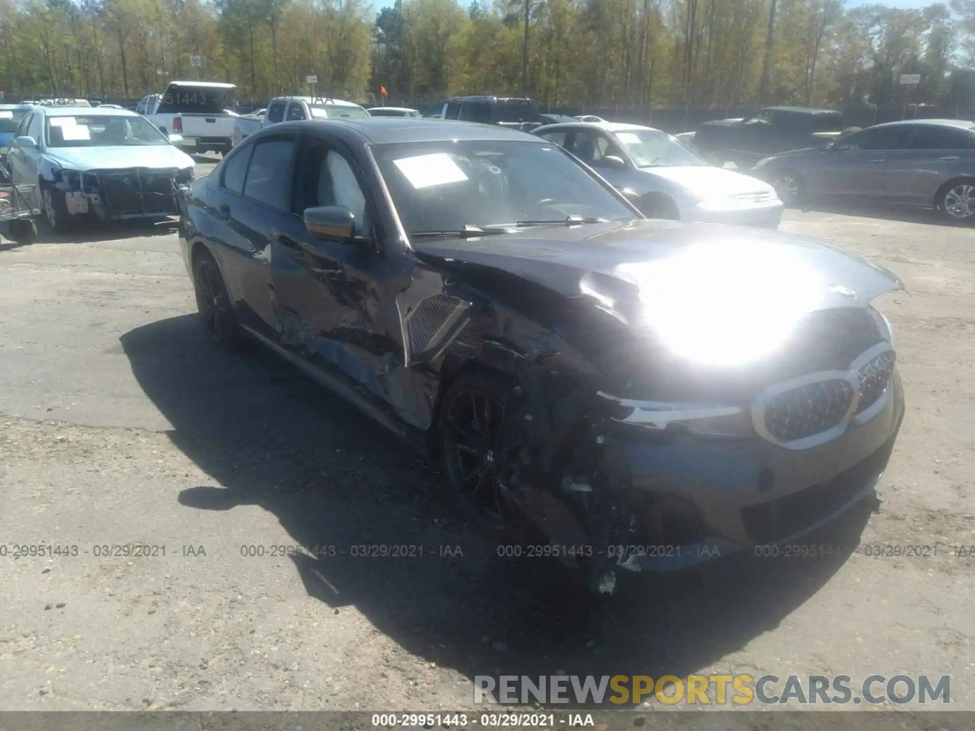 1 Фотография поврежденного автомобиля WBA5U9C05LA380426 BMW 3 SERIES 2020