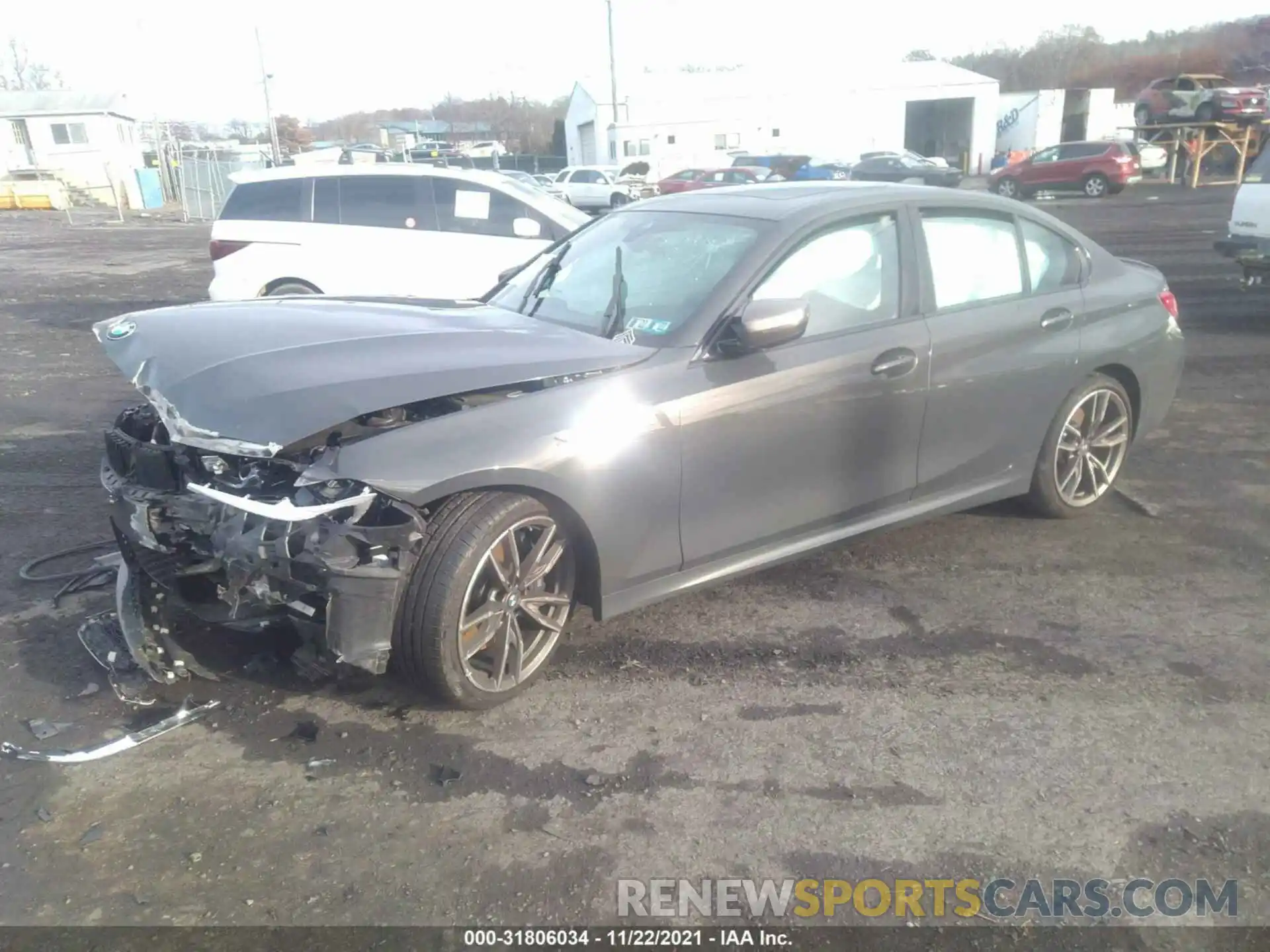 2 Photograph of a damaged car WBA5U9C05LFJ74929 BMW 3 SERIES 2020