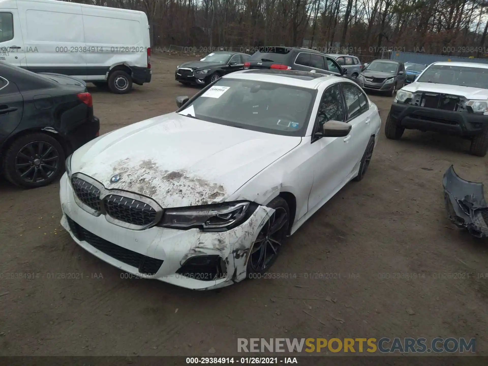 2 Photograph of a damaged car WBA5U9C07LFJ82868 BMW 3 SERIES 2020