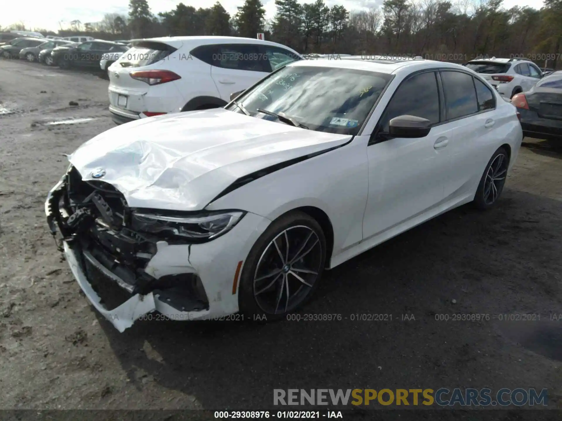 2 Фотография поврежденного автомобиля WBA5U9C08LFJ83009 BMW 3 SERIES 2020