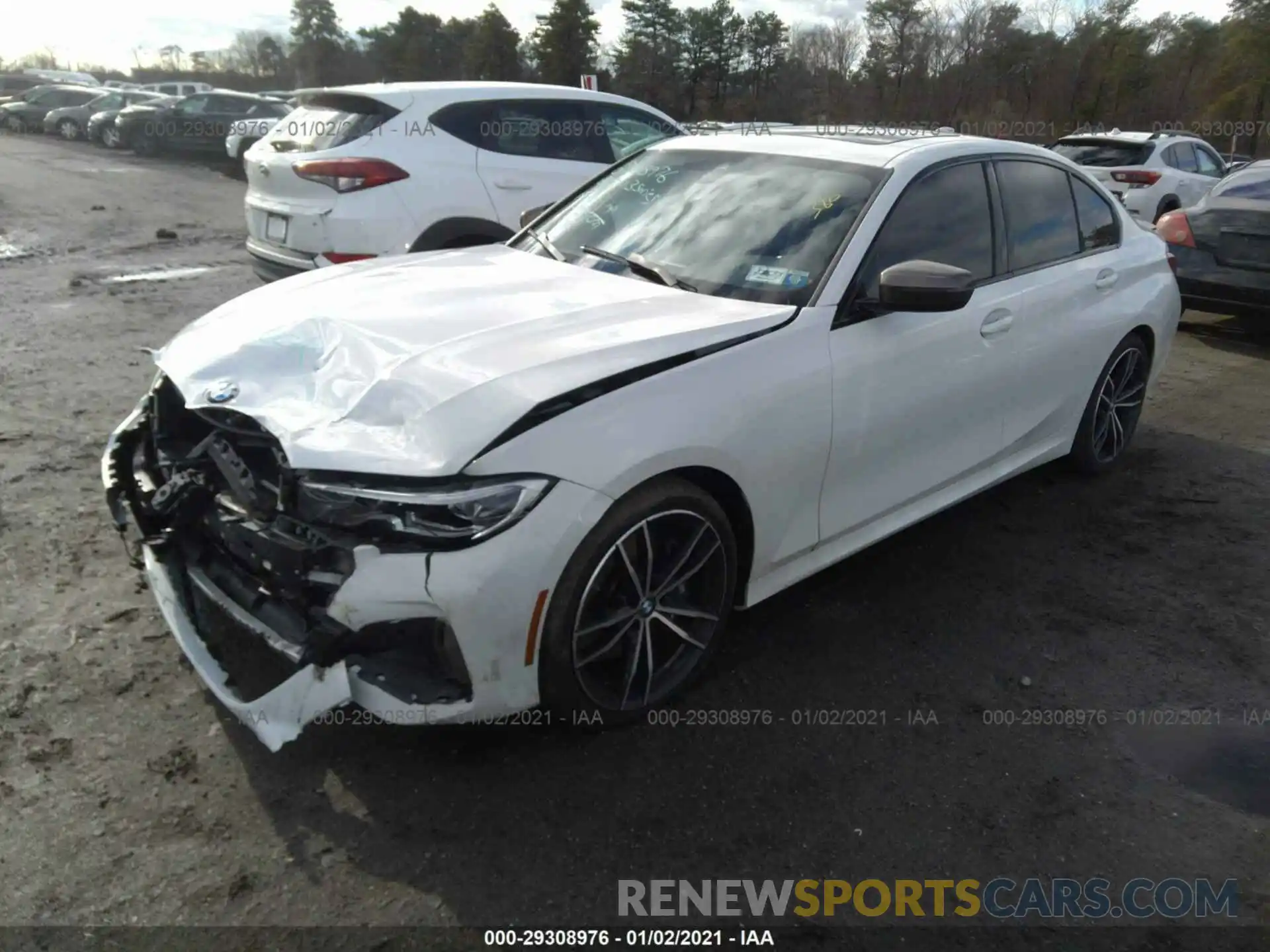 2 Photograph of a damaged car WBA5U9C08LFJ83009 BMW 3 SERIES 2020