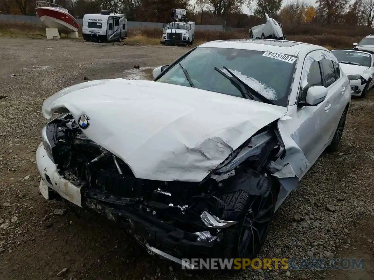 2 Photograph of a damaged car 3MW5P7J03M8B62755 BMW 3 SERIES 2021