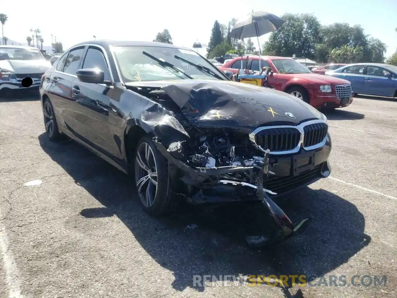 1 Photograph of a damaged car 3MW5P7J04M8B57189 BMW 3 SERIES 2021