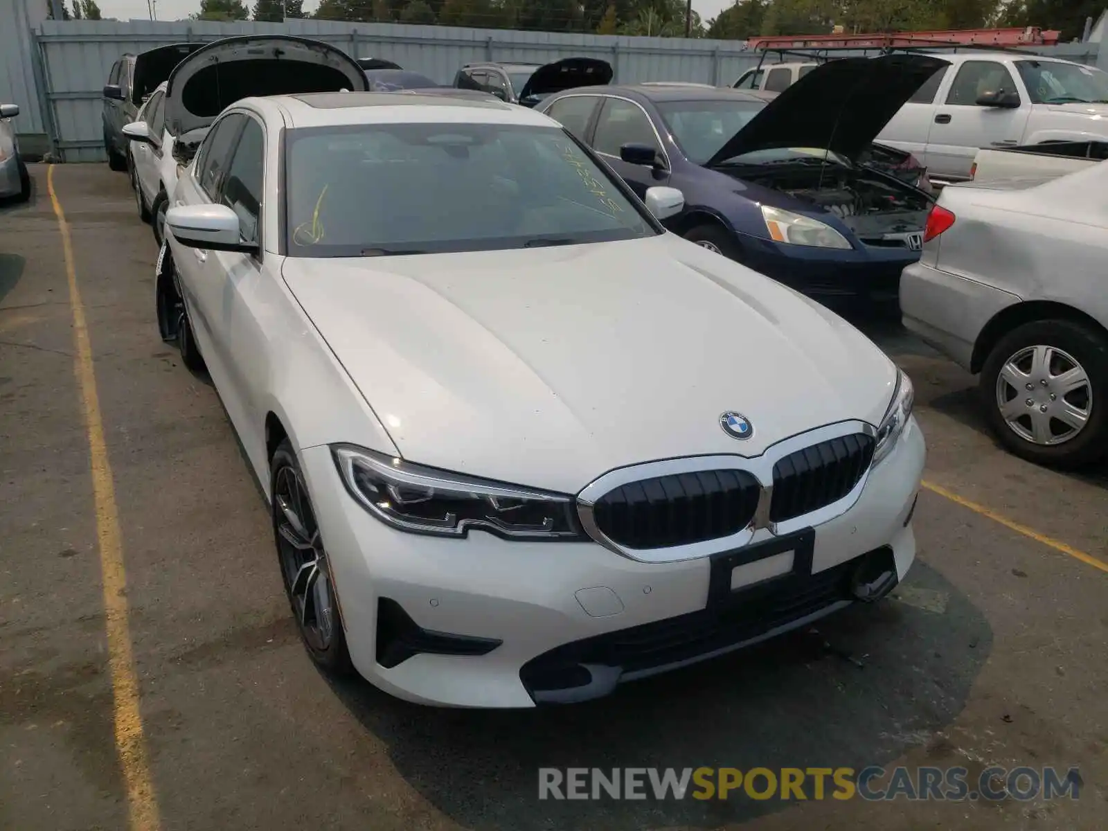 1 Photograph of a damaged car 3MW5P7J04M8B78883 BMW 3 SERIES 2021