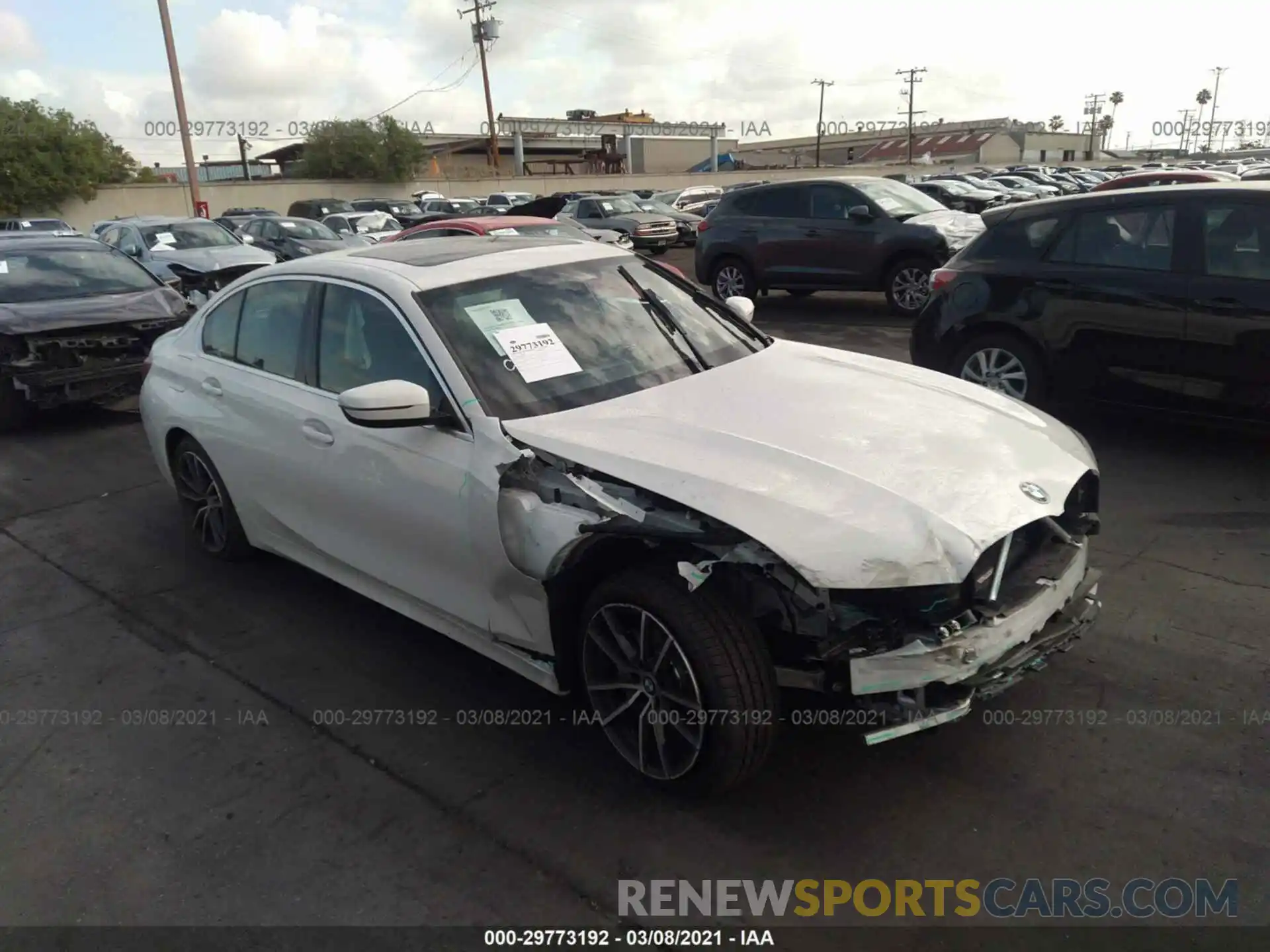 1 Photograph of a damaged car 3MW5P7J05M8B60716 BMW 3 SERIES 2021