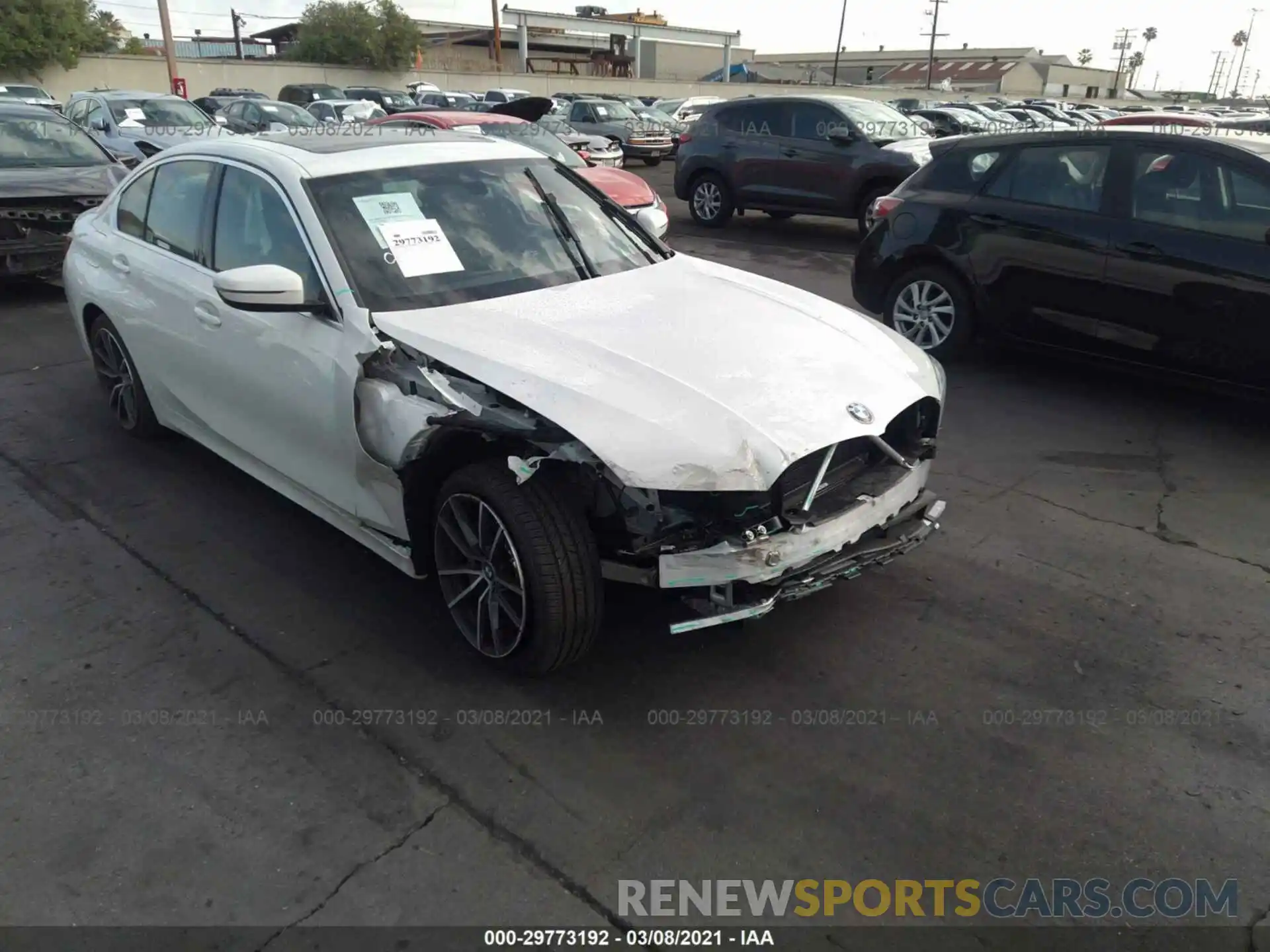 6 Photograph of a damaged car 3MW5P7J05M8B60716 BMW 3 SERIES 2021