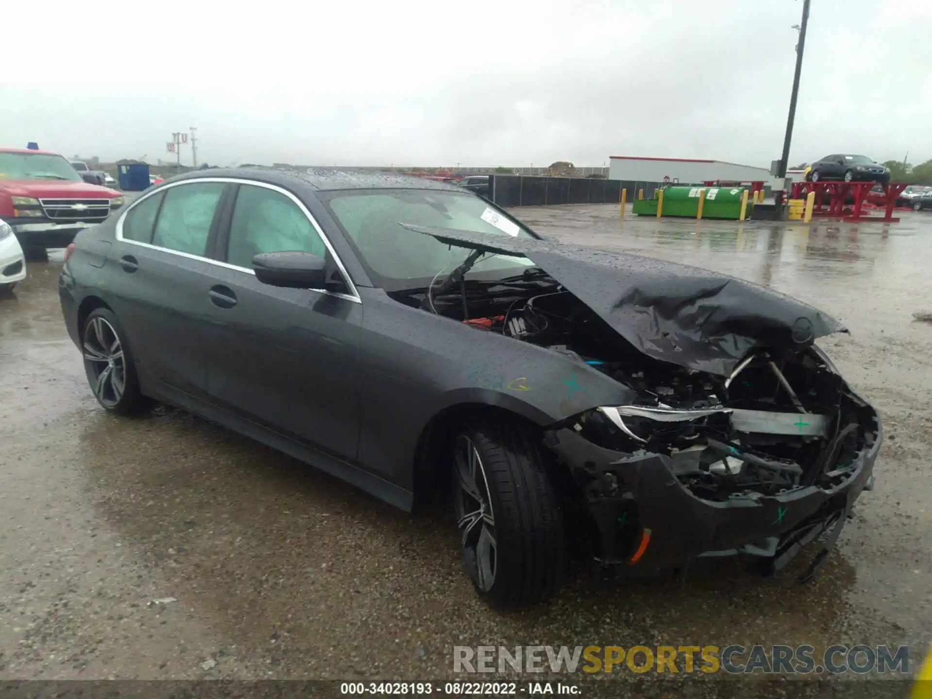 1 Photograph of a damaged car 3MW5P7J06M8B61650 BMW 3 SERIES 2021